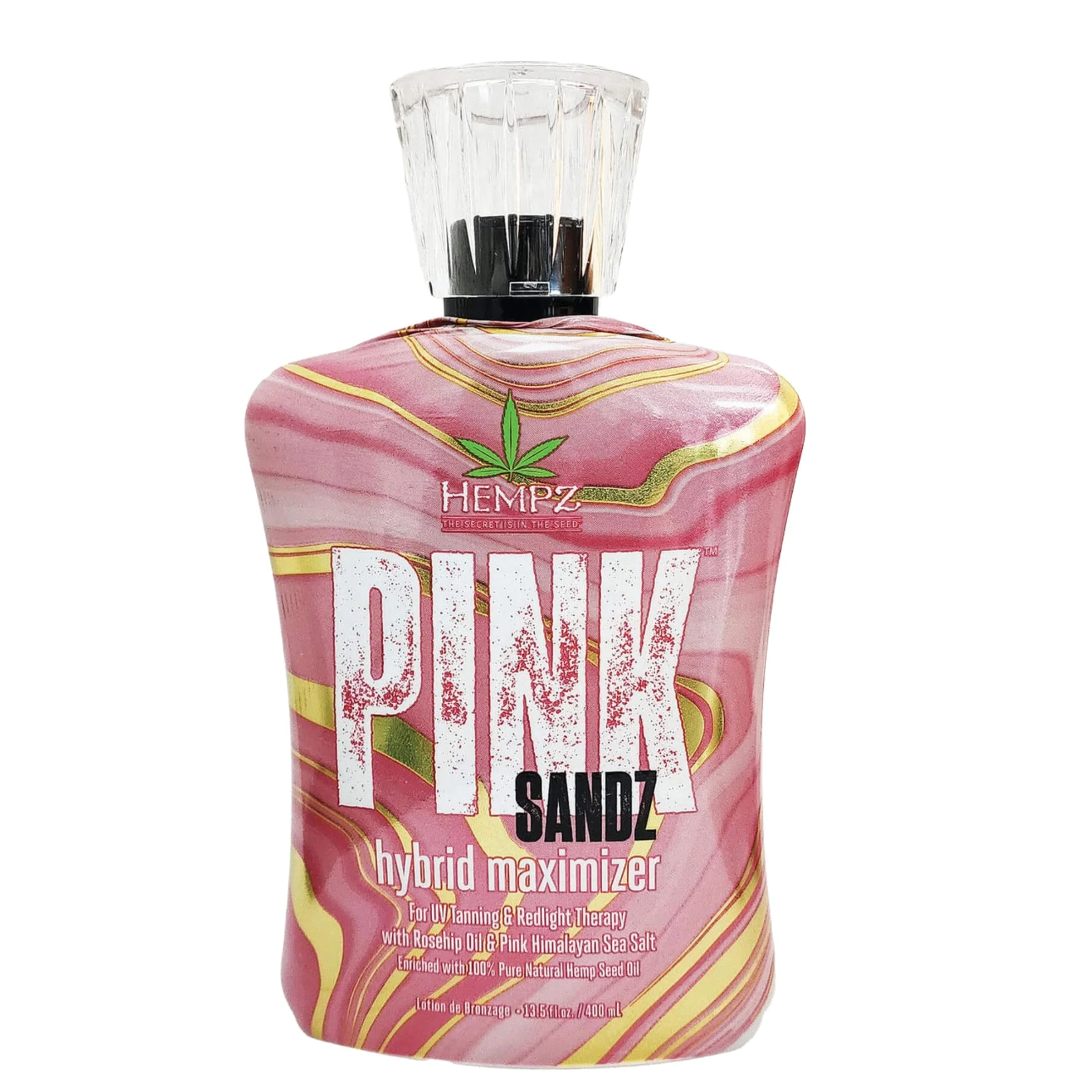Lightweight Hempz Pink Sandz Hybrid Maximizer for UV Tanning Redlight Therapy 13.5oz Exclusive
