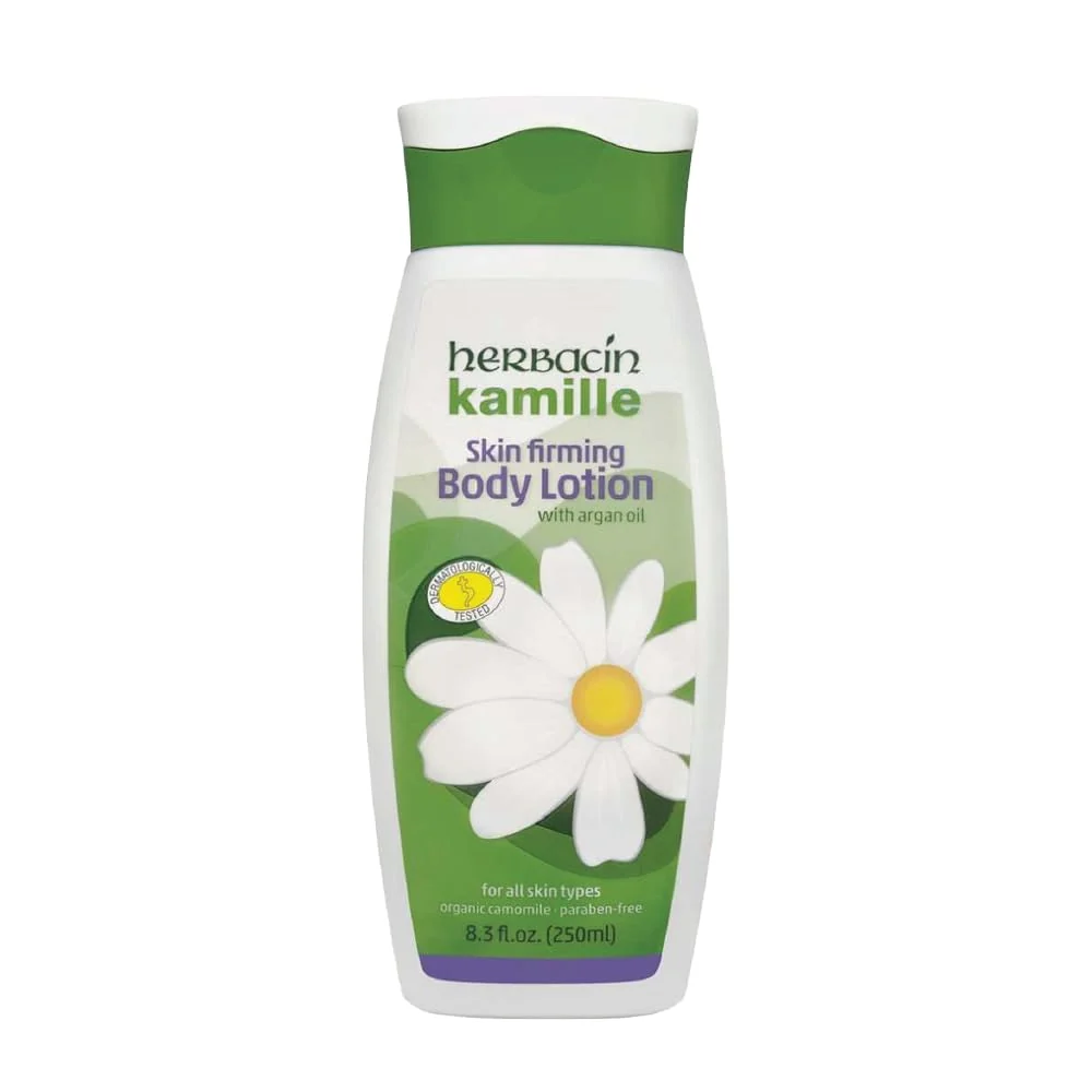 Stylish Herbacin Kamille Skin Firming Body Lotion with Rich Argan Nut Oil for Women 8.3 Ounce First-Class