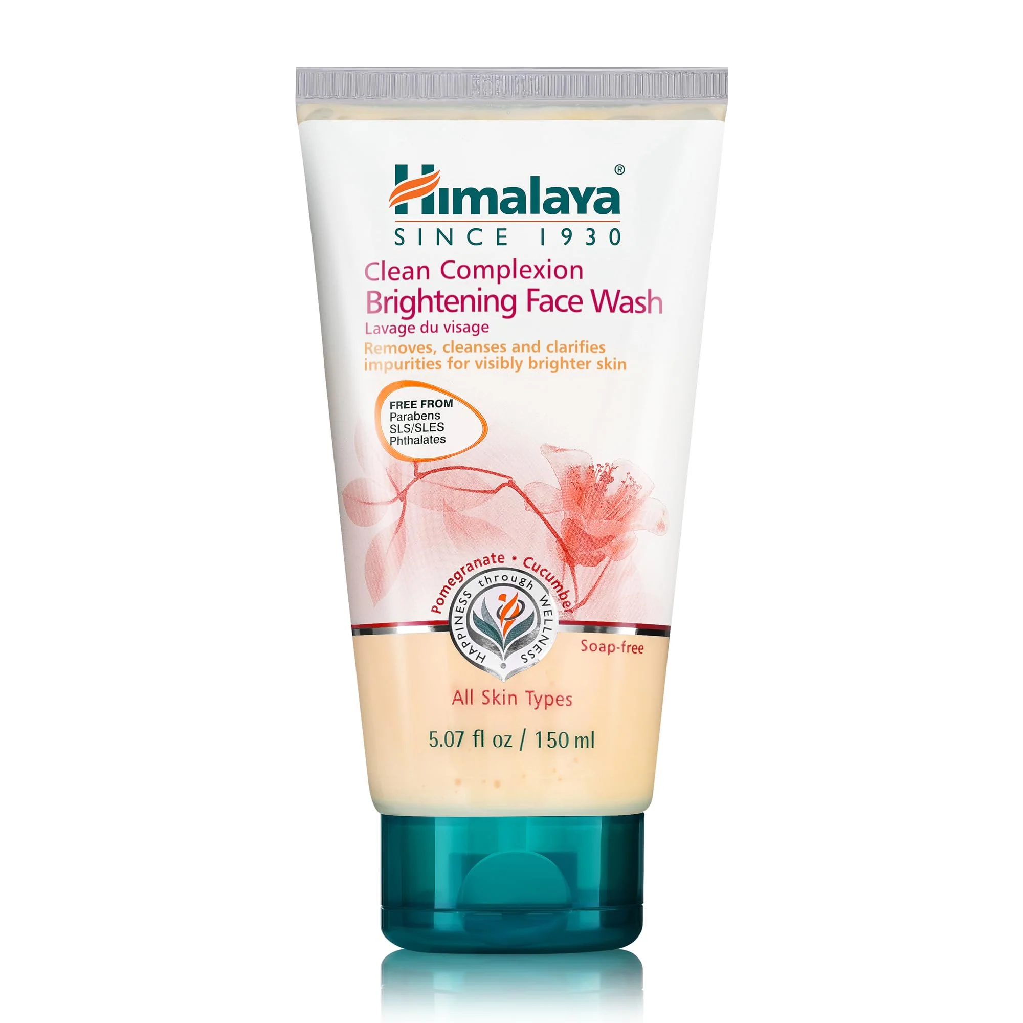 High-Quality Himalaya Clean Complexion Brightening Face Wash for Bright Clean Skin For All Skin Types from Parabens SLS and Phthalates 150 ml 5.07 oz Reliable