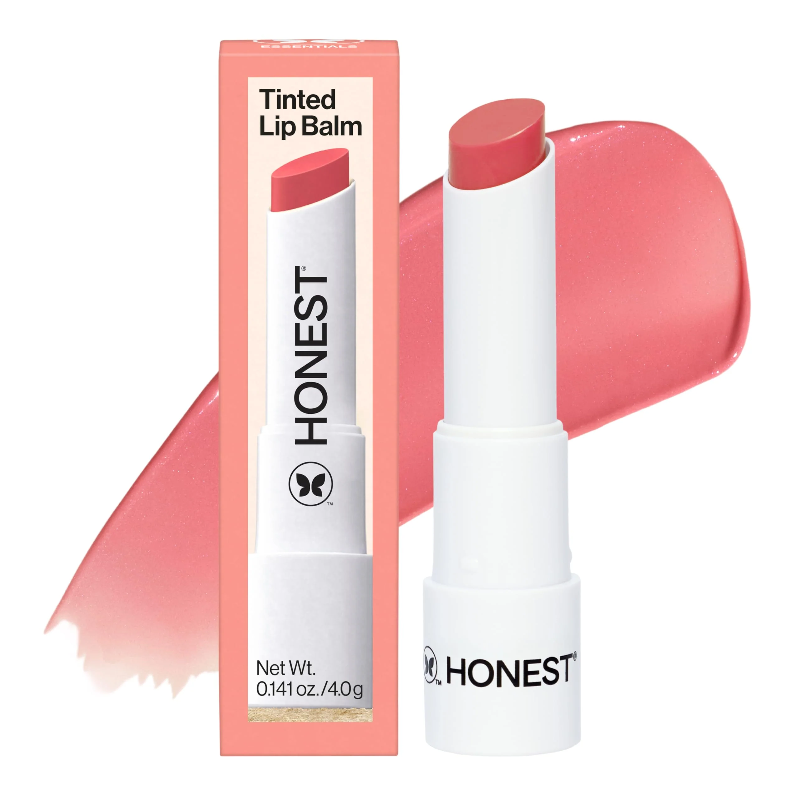 Secure Honest Beauty Moisturizing Vegan Tinted Lip Balm Antioxidant-rich Acai Extracts Avocado Oil Paraben- Cruelty Summer Melon Natural
