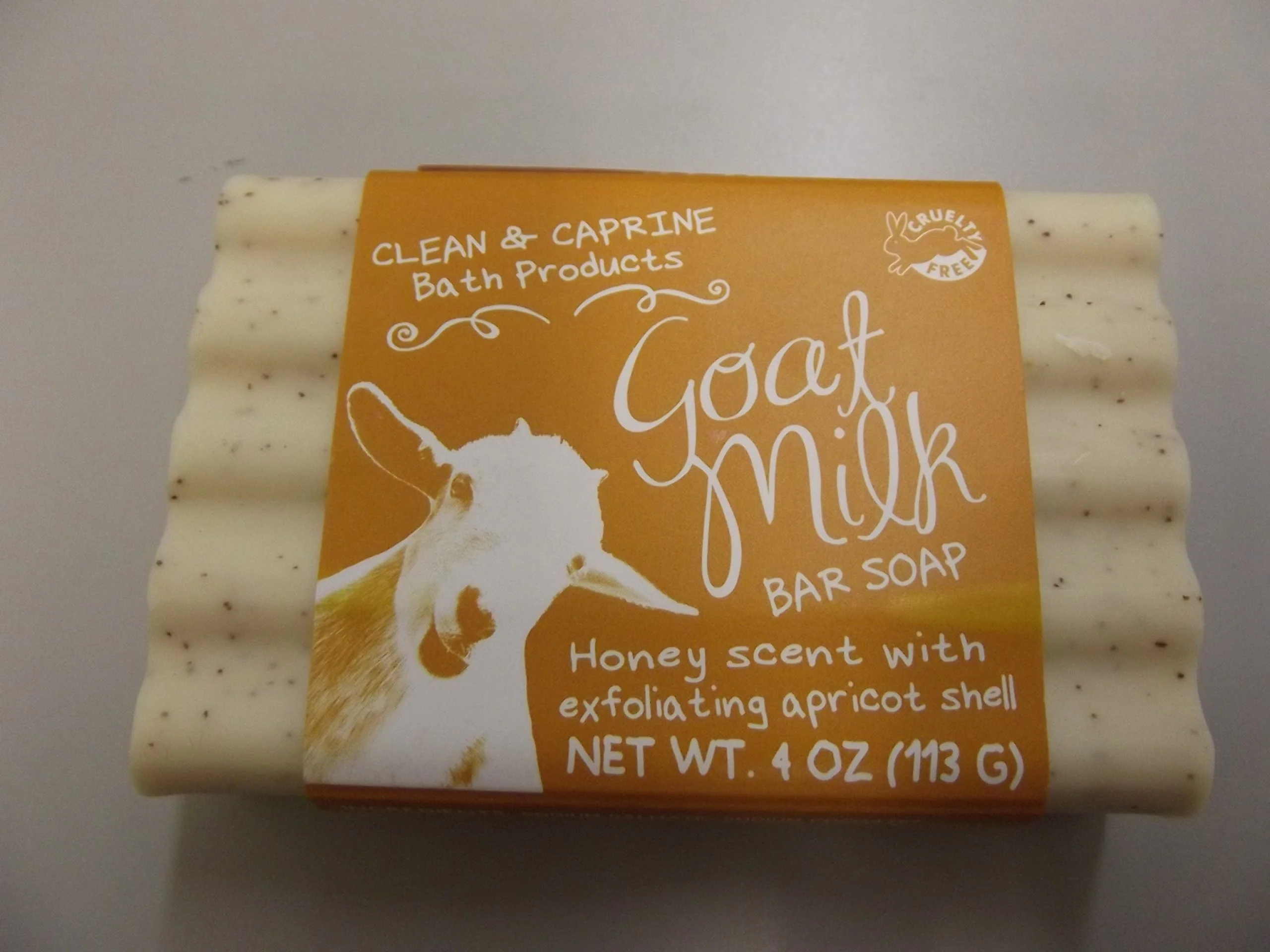 Enhanced Honey Scent Goat Milk Soap with Exfoliating Apricot Shell - Made in the USA - Gluten Paraben - Simply Be Well - Natural Ingredients No Animal Original