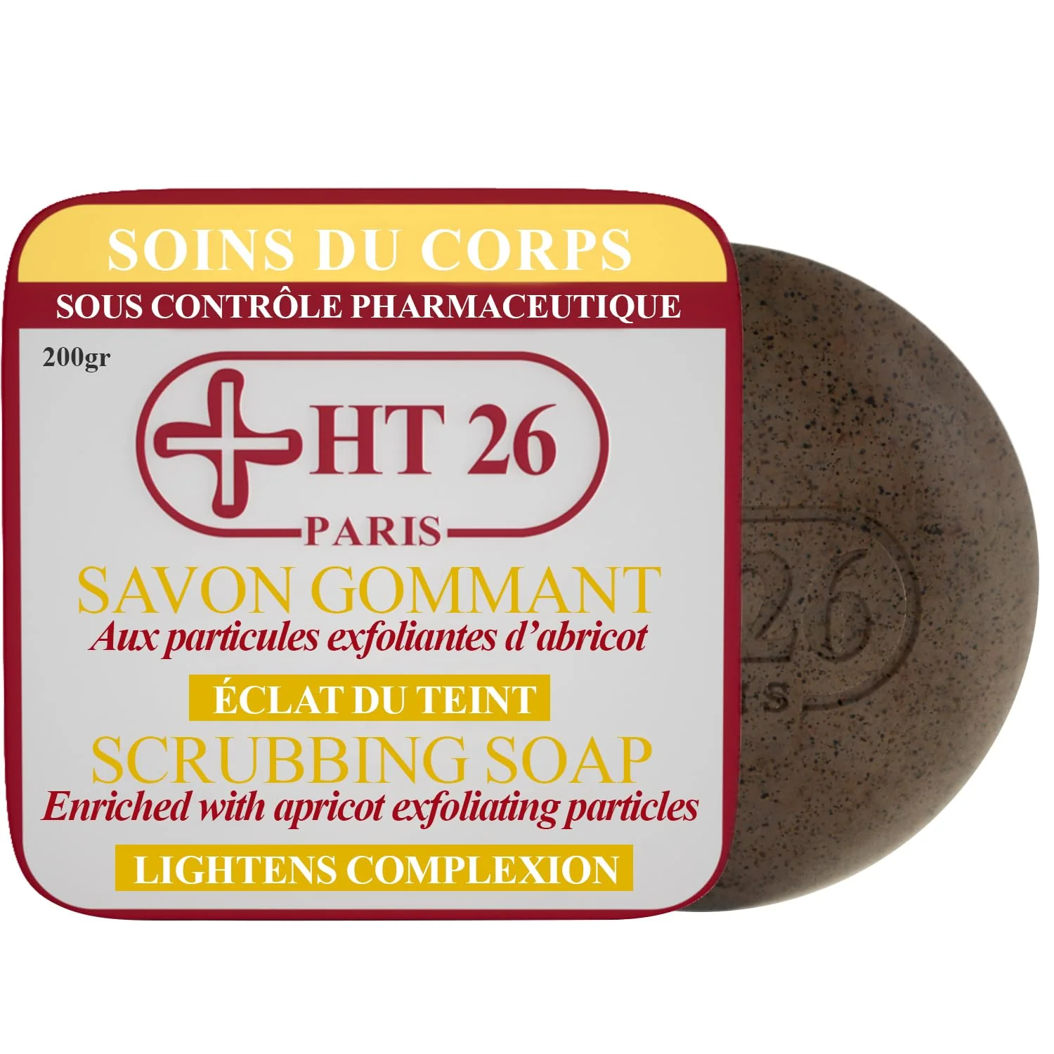 Casual Ht26 Scrubbing Soap Enriched with Apricot Extract 6.4oz 200 G Eco-Friendly