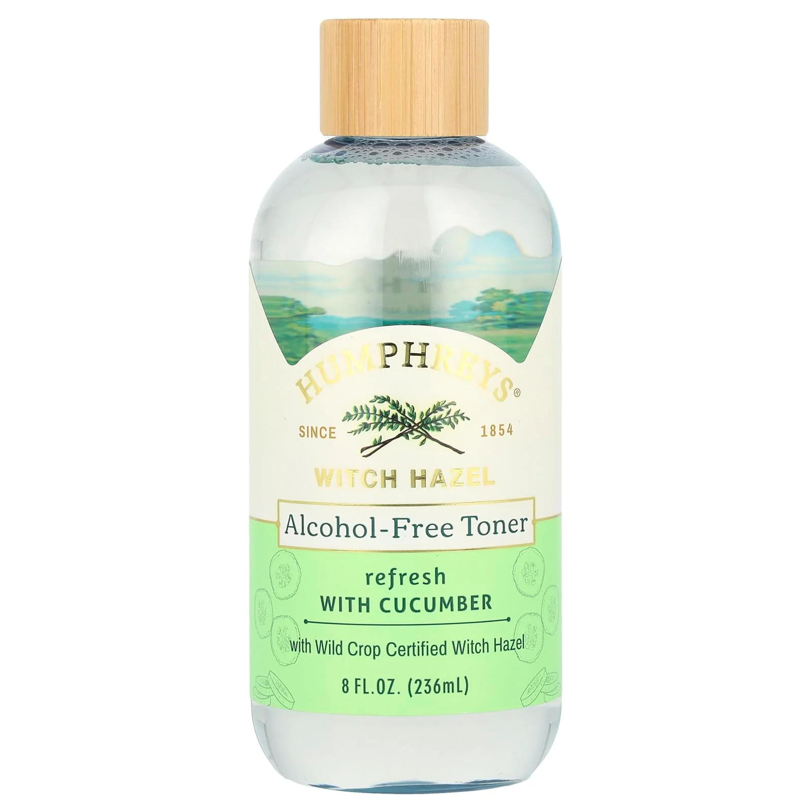 Efficient Humphreys Refresh Witch Hazel with Cucumber Alcohol- Toner Clear 8 Oz Pack of 1 Natural