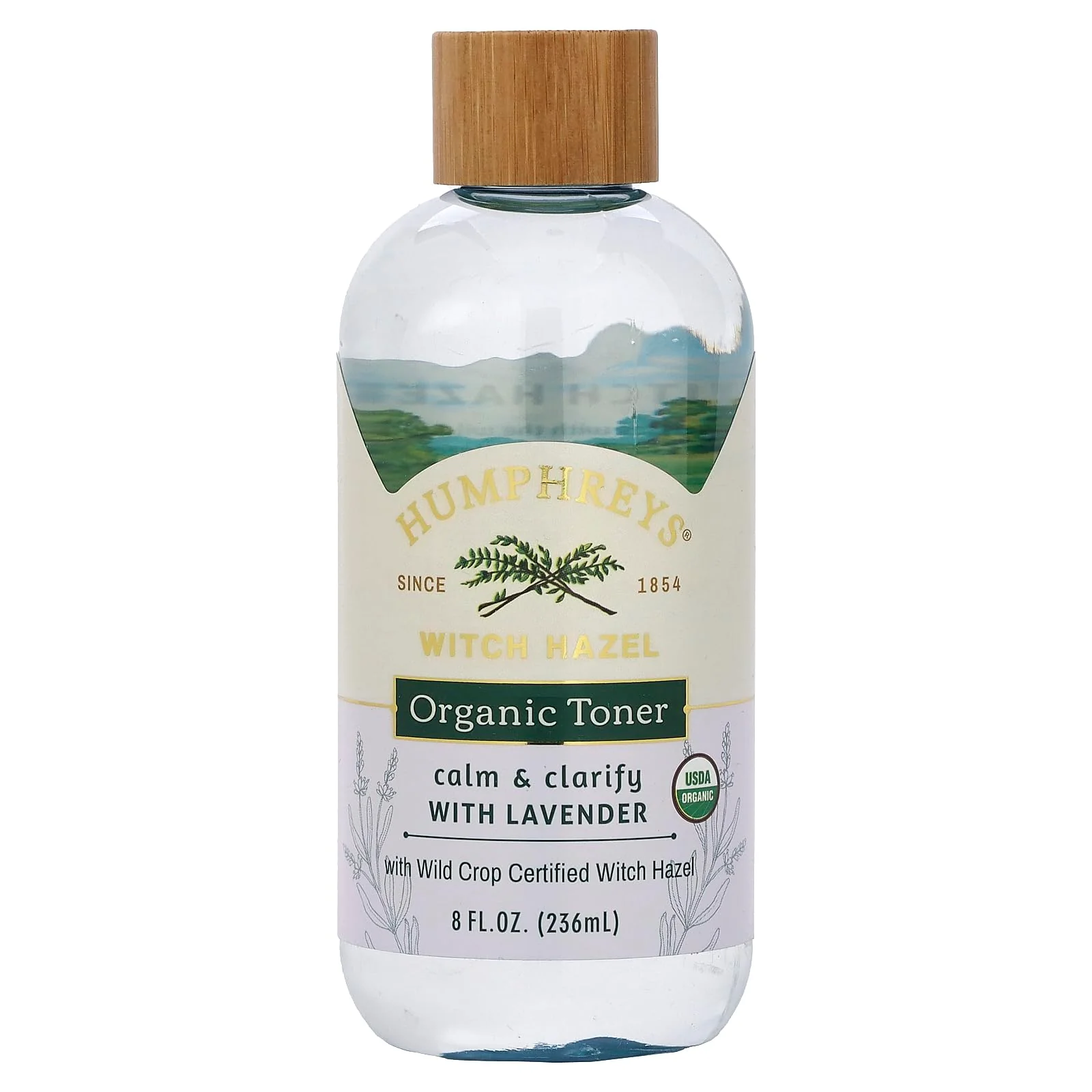 Sophisticated Humphreys Calm Clarify Witch Hazel Lavender Organic Toner Fl Oz. 8 Ounce Pack of 1 Superior