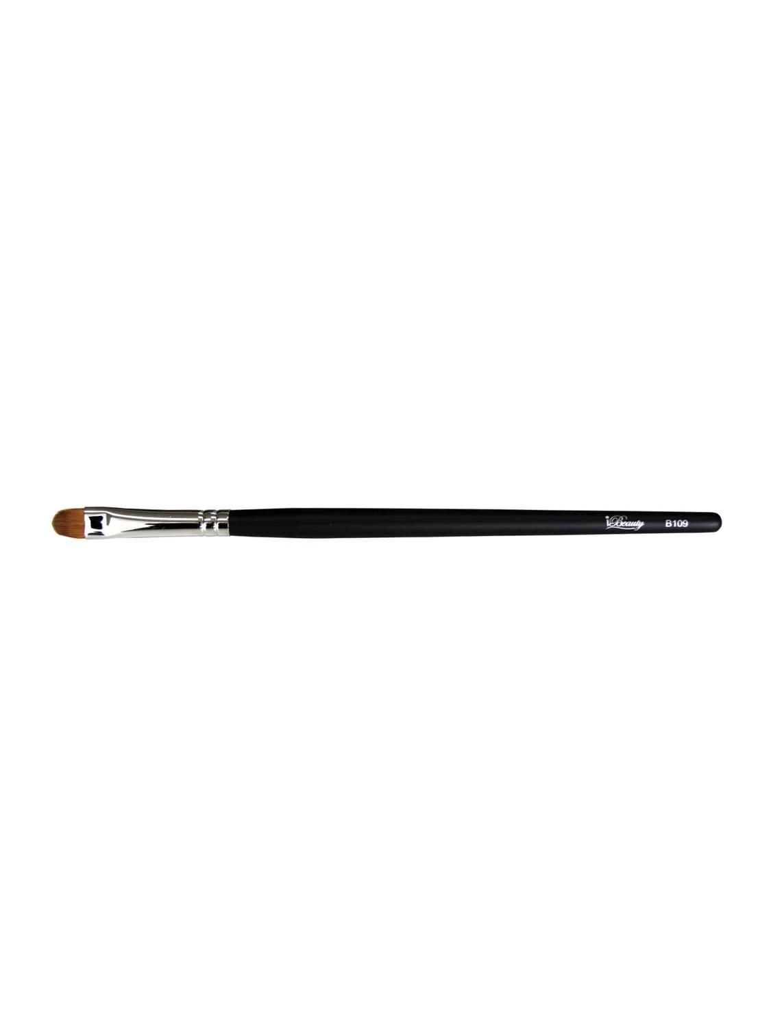 Luxury iBeauty Make Up Brush - Professional Line - Medium Soft - 7 1 4 in Black - B109 Lamb Hair - Sustainable Breathable