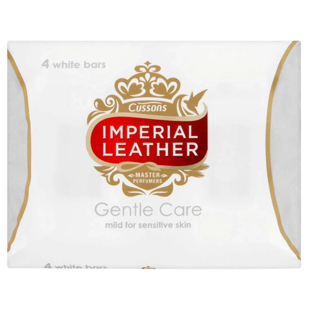 Elegant Imperial Leather Gentle Care Mild Soap for Sensitive Skin 4 x 100g by Imperial Leather Practical