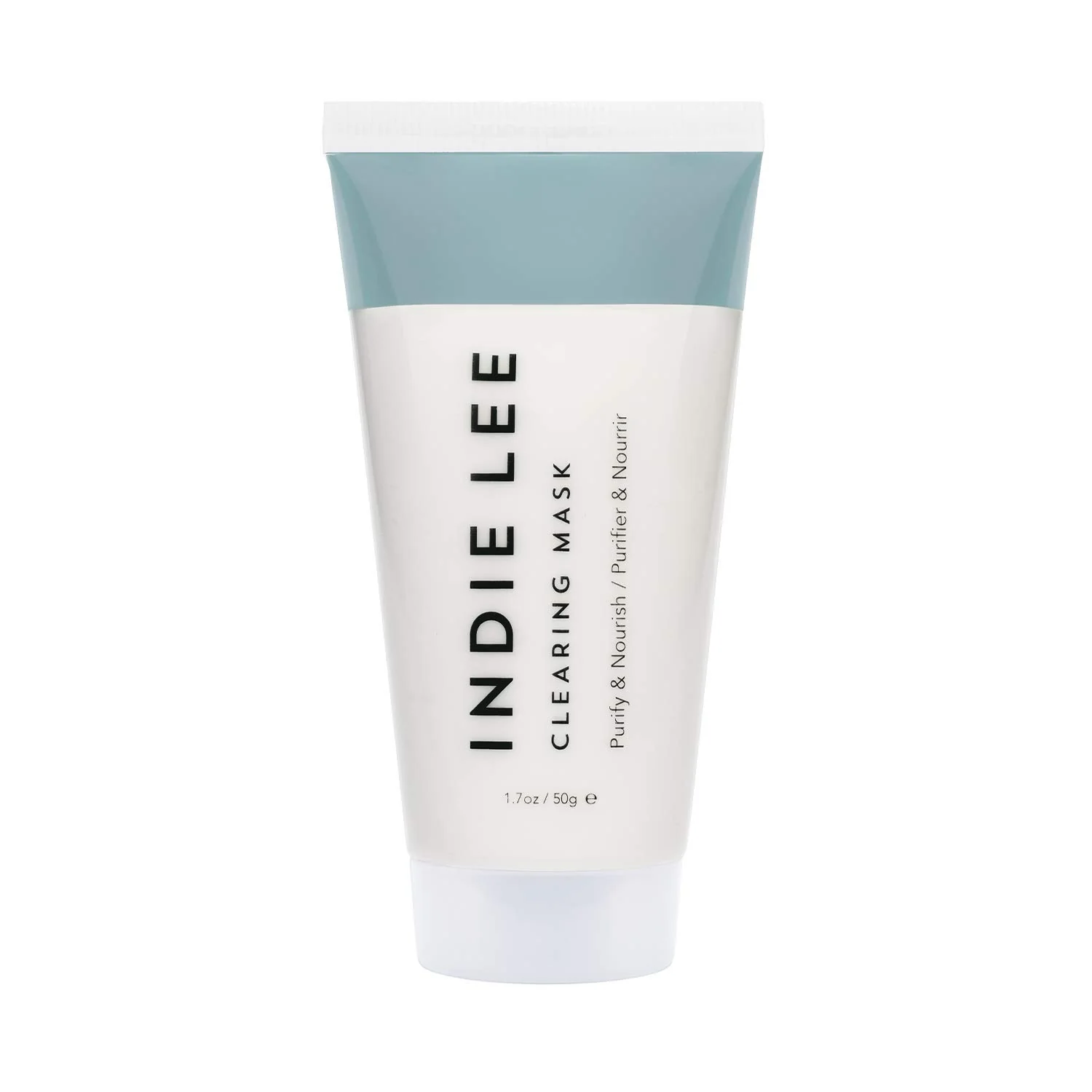 Artisan Indie Lee Clearing Mask Tube - Bentonite Clay Mask with Colloidal Sulfur to Draw Out Impurities Exfoliate Skin - Muddy-Texture Pore Detox Mask Solid