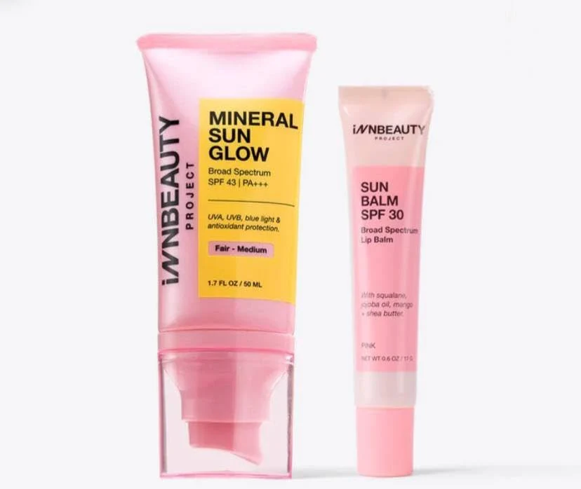 Outstanding INNBEAUTY Project Mineral Sun Care Duo - Glow in Fair-Medium and Balm in Pink 1 Count Crafted