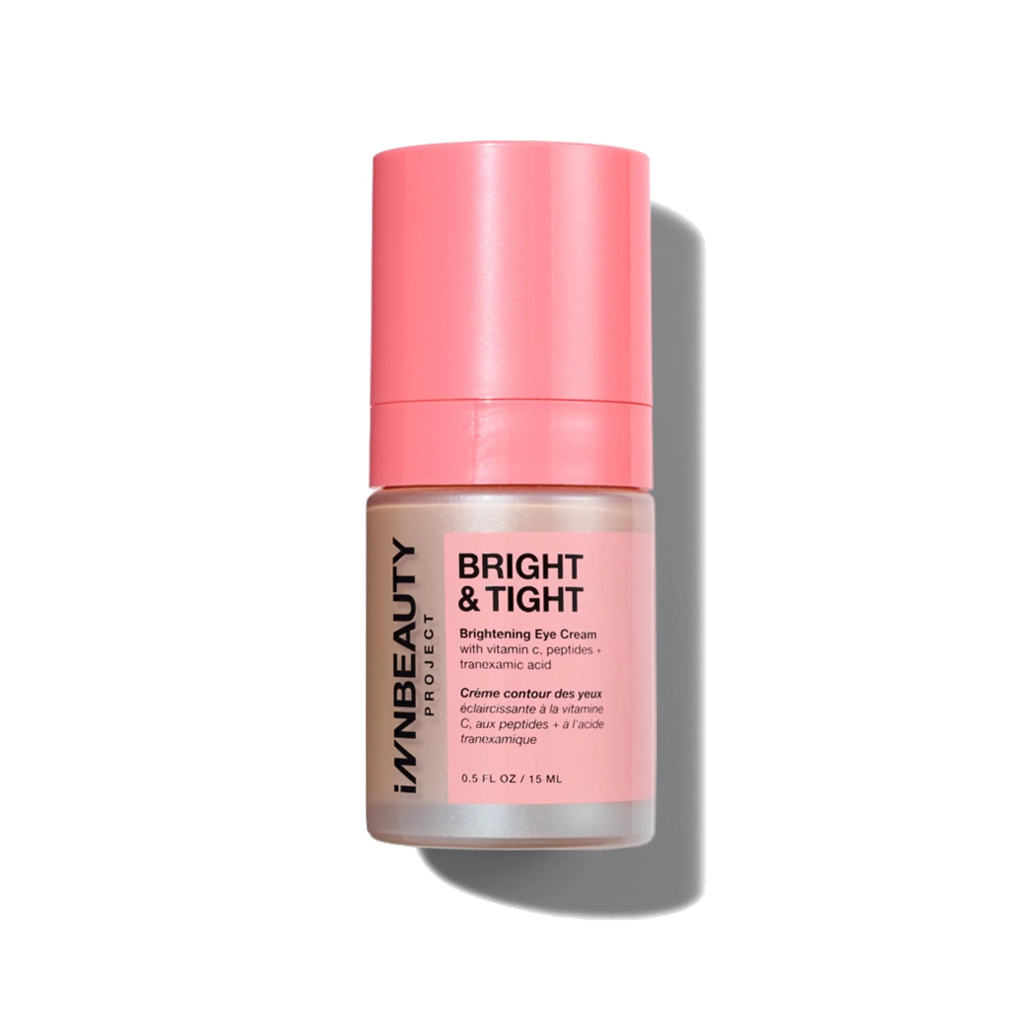 Reusable Innbeauty Project Bright Tight Eye Cream with Vitamin C Peptides for Dark Circles Firming 0.5 OZ 15ml Professional