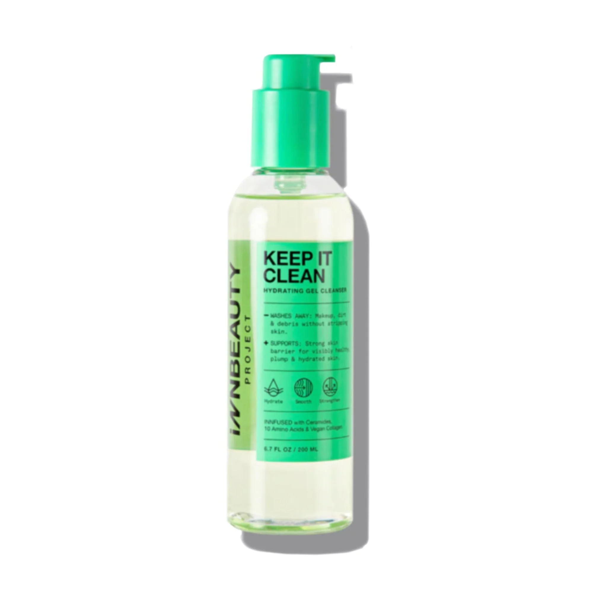Premium Material Innbeauty Project Keep It Clean Hydrating Gel Cleanser with Ceramides 10 Amino Acids 6.7 OZ 200ml Reliable