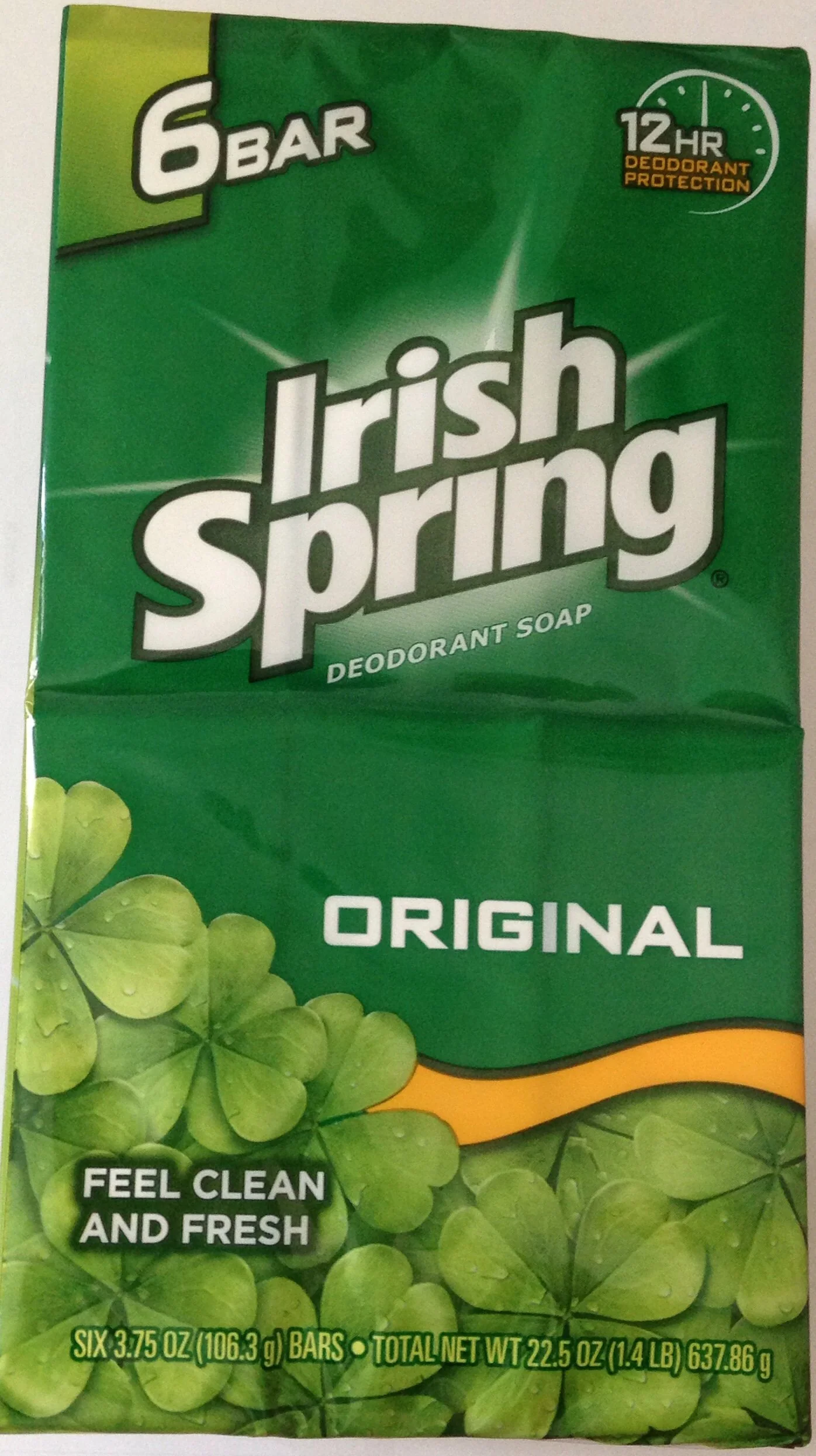 Versatile Irish Spring Deodorant Soap 6 Bars Pack of 4 Modern