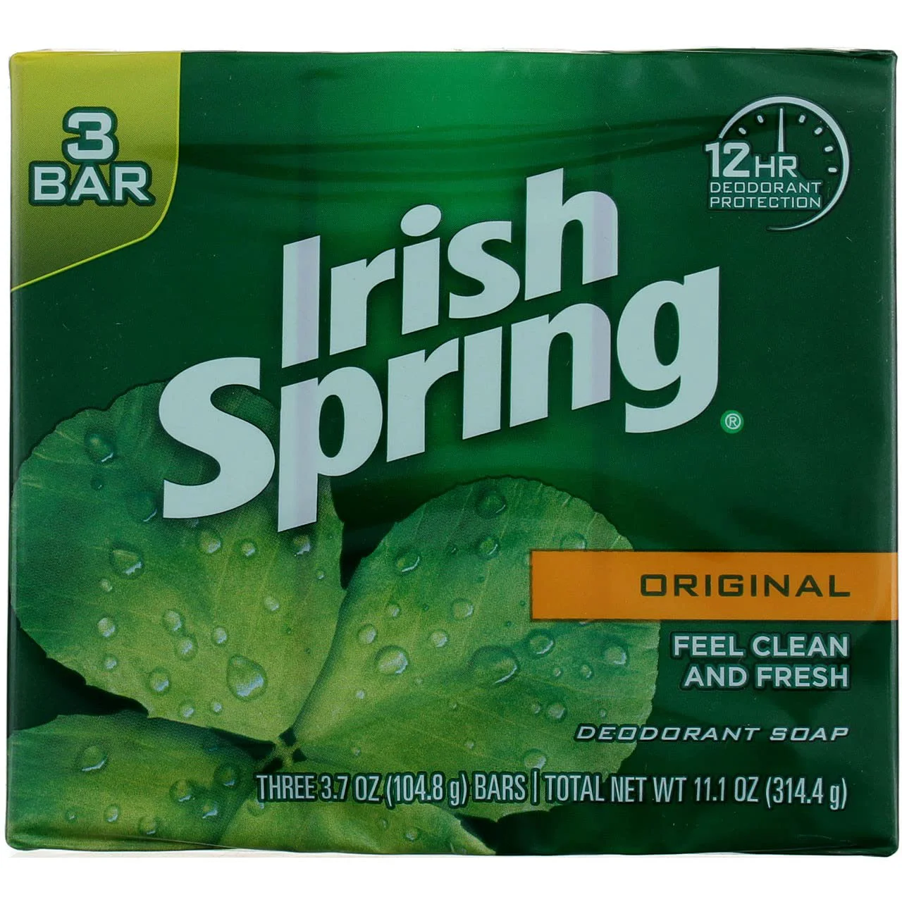 Minimalist Irish Spring Deodorant Bath bar - 3 Ea 3Count Organic