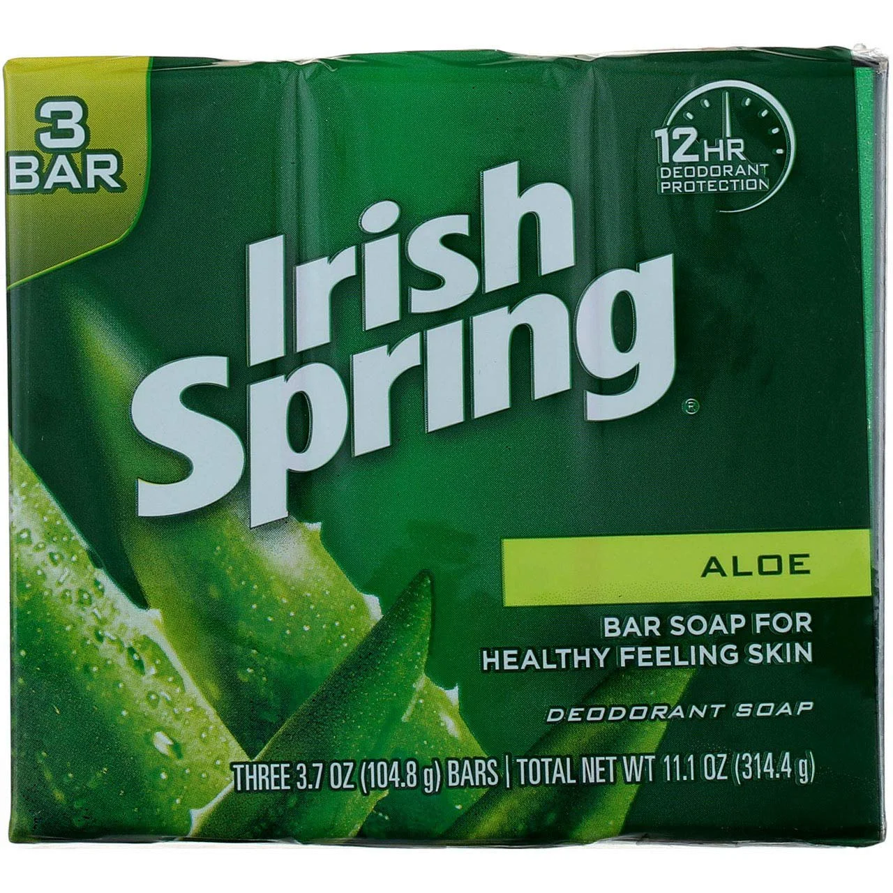 Eco-Friendly Irish Spring Deodorant Soap Aloe 4 oz. 3-Count Pack of 18 Trendy