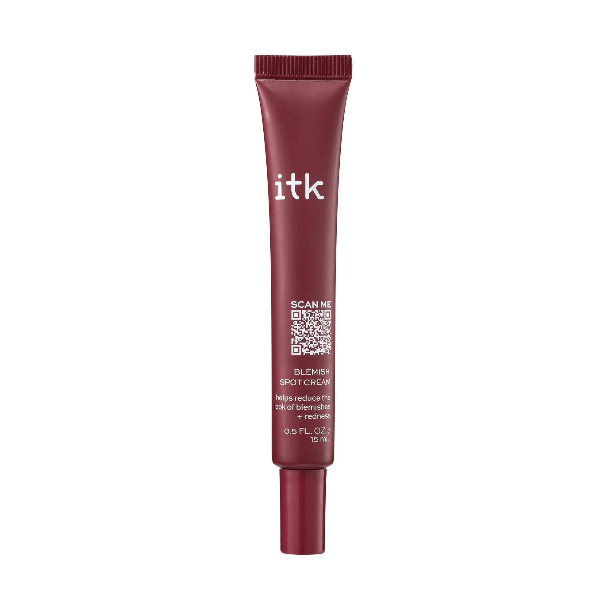 Long-Lasting ITK Skincare Salicylic Acid Acne Spot Treatment for Face Back Body - Fast Active Acne Relief - Pimple Cream for Acne Prone Skin - Clear Blemishes Refined