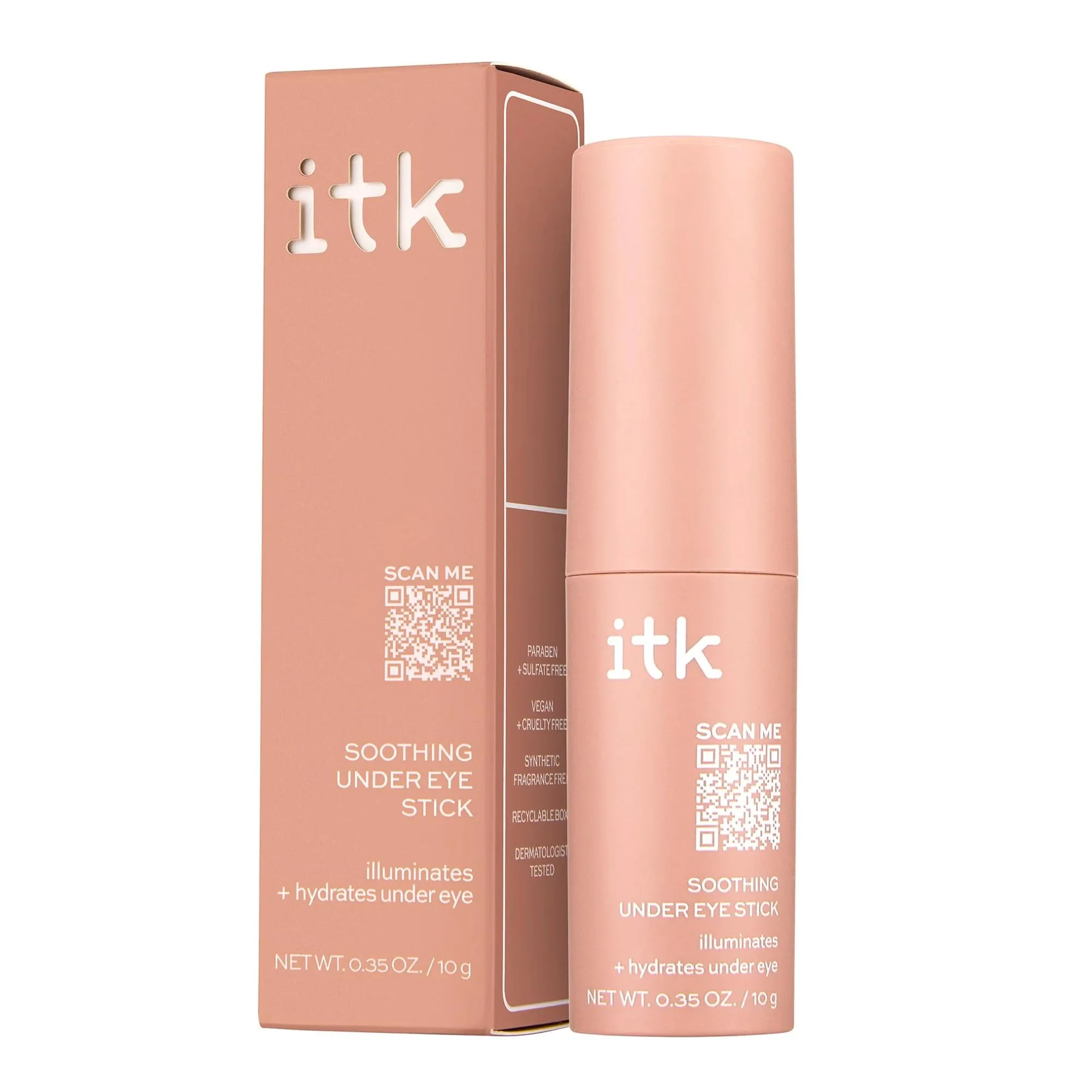 Excellent ITK Skincare Caffeine Aloe Vera Under Eye Stick Face Moisturizer for Fine Line Wrinkle Repair - Travel Size - Anti Aging Dark Circle Under Eye Premium Material