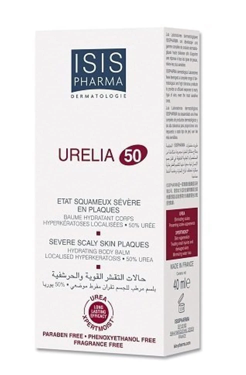 Artisan Isis Pharma Urelia 50 Hydrating Body Balm for Severe Scaly Skin with Itching Certified