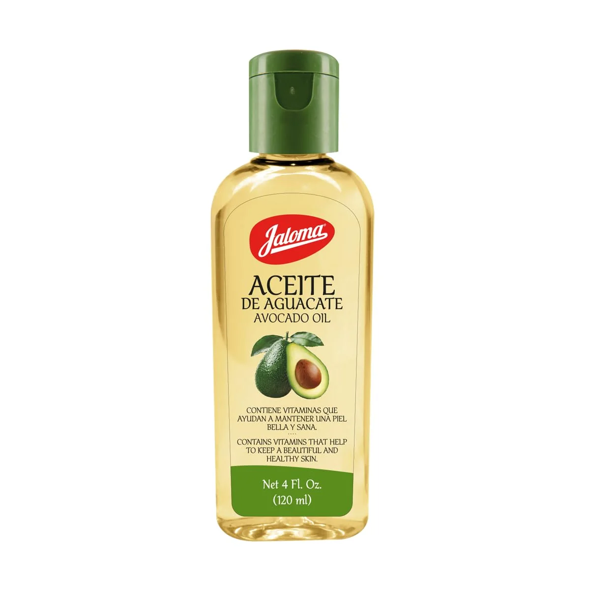 Enhanced Jaloma Avocado OIl Enriched with Vitamins to Keep Skin Soft Hydrated and Healthy 4 Fl Oz Bottle Convenient