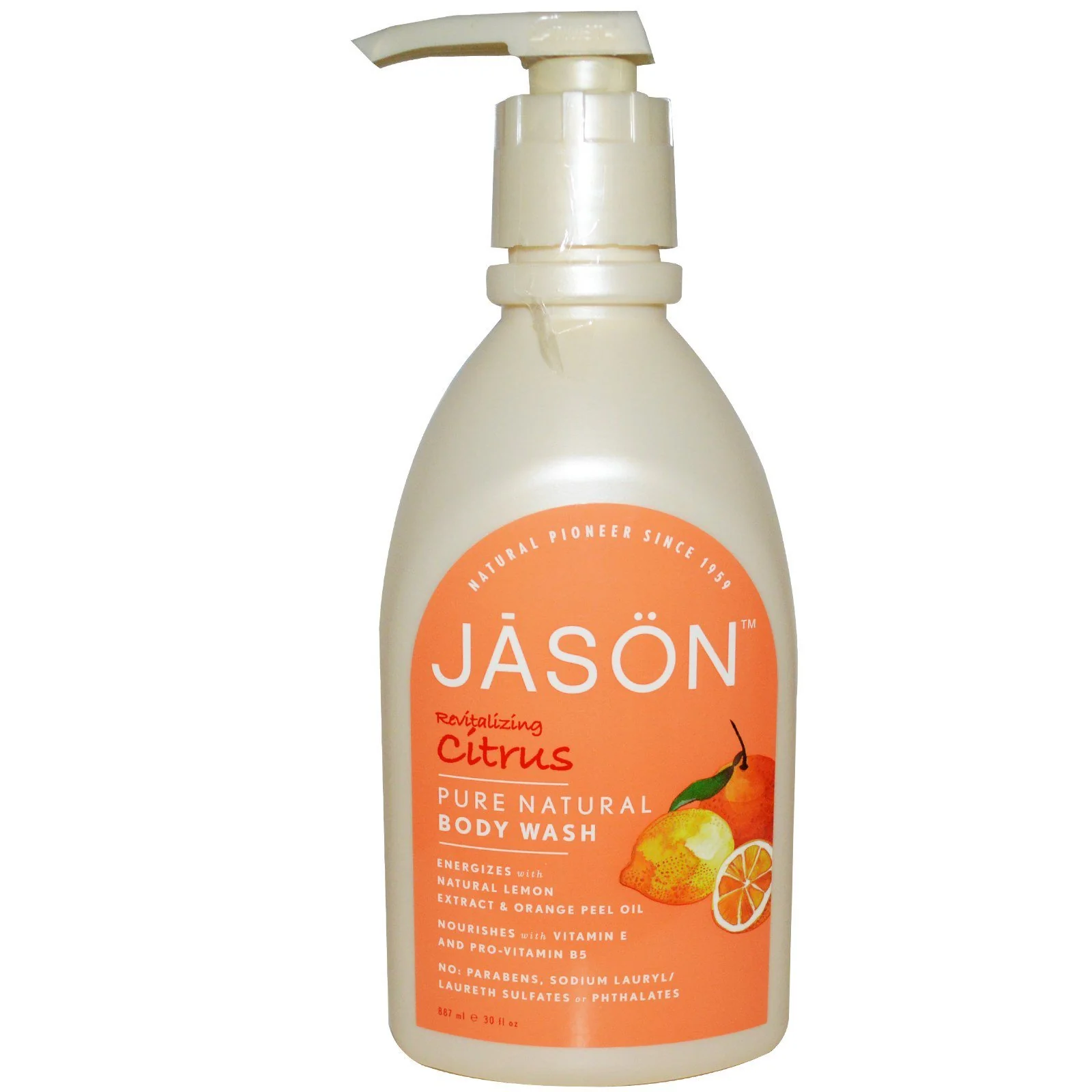 Responsible Jason Natural Products Body Wash Citrus Satin 30 Fluid Ounce - 5 Pack User-Friendly