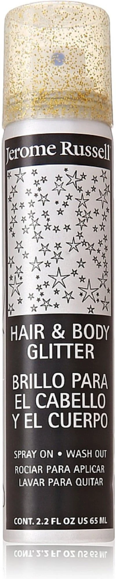 Effective Jerome Russell Hair and Body Glitter Spray Gold 2.2 oz Pack of 8 Traditional