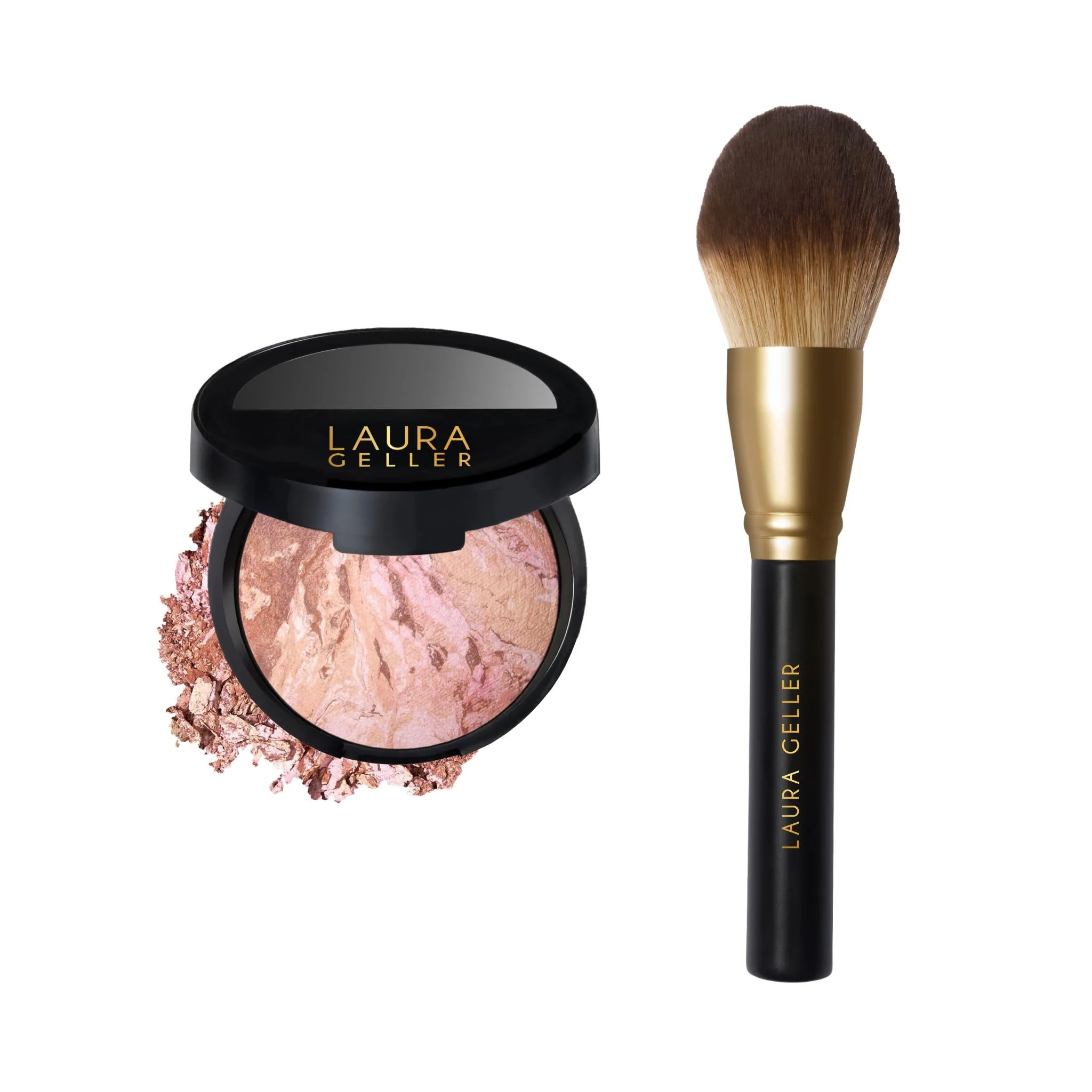 Selected LAURA GELLER NEW YORK Bronze-n-Brighten Multipurpose Bronzer Fair Classic Bronzer Brush Crafted