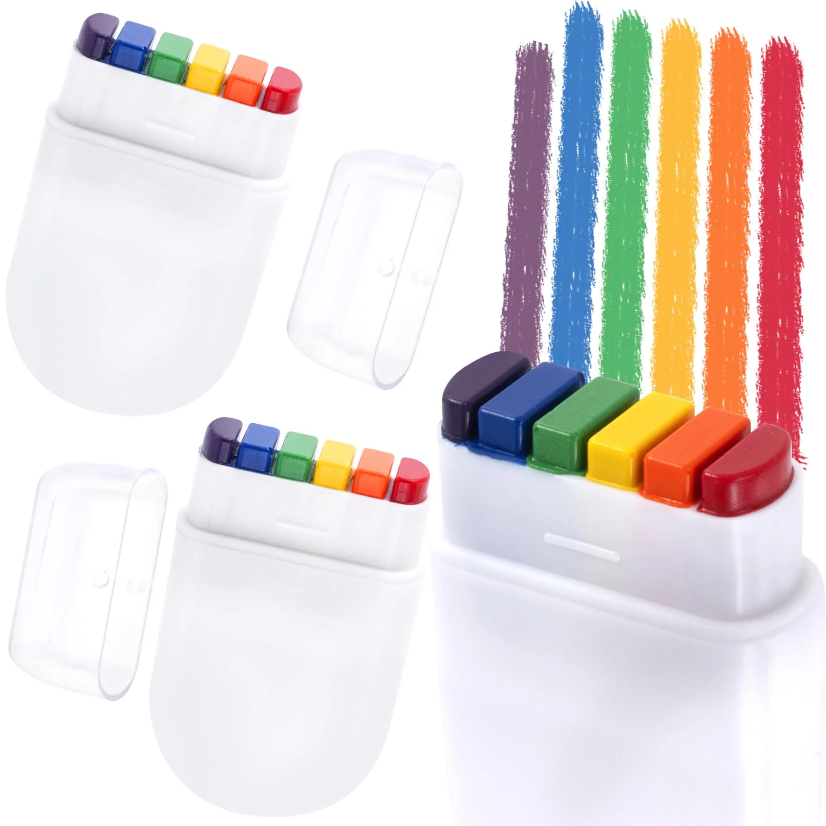 Natural Lekgavd 2PCS Rainbow Face Body Paint Pride Makeup Supplies Face Painting Crayons for Pride Day Celebrations Party Festivals for Men Women Refined