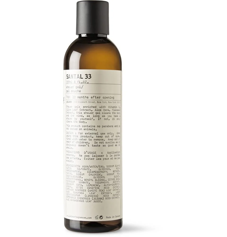 Specialty Le Labo Santal 33 Shower Gel - 8 oz. 237ml Flexible