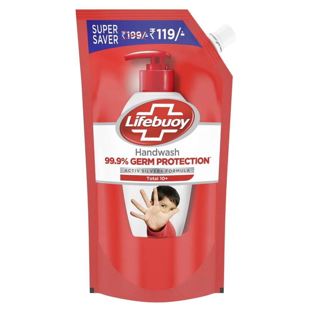 Original Design Lifebuoy Total 10 Activ Naturol Germ Protection Handwash Refill 750 ml Premium Material