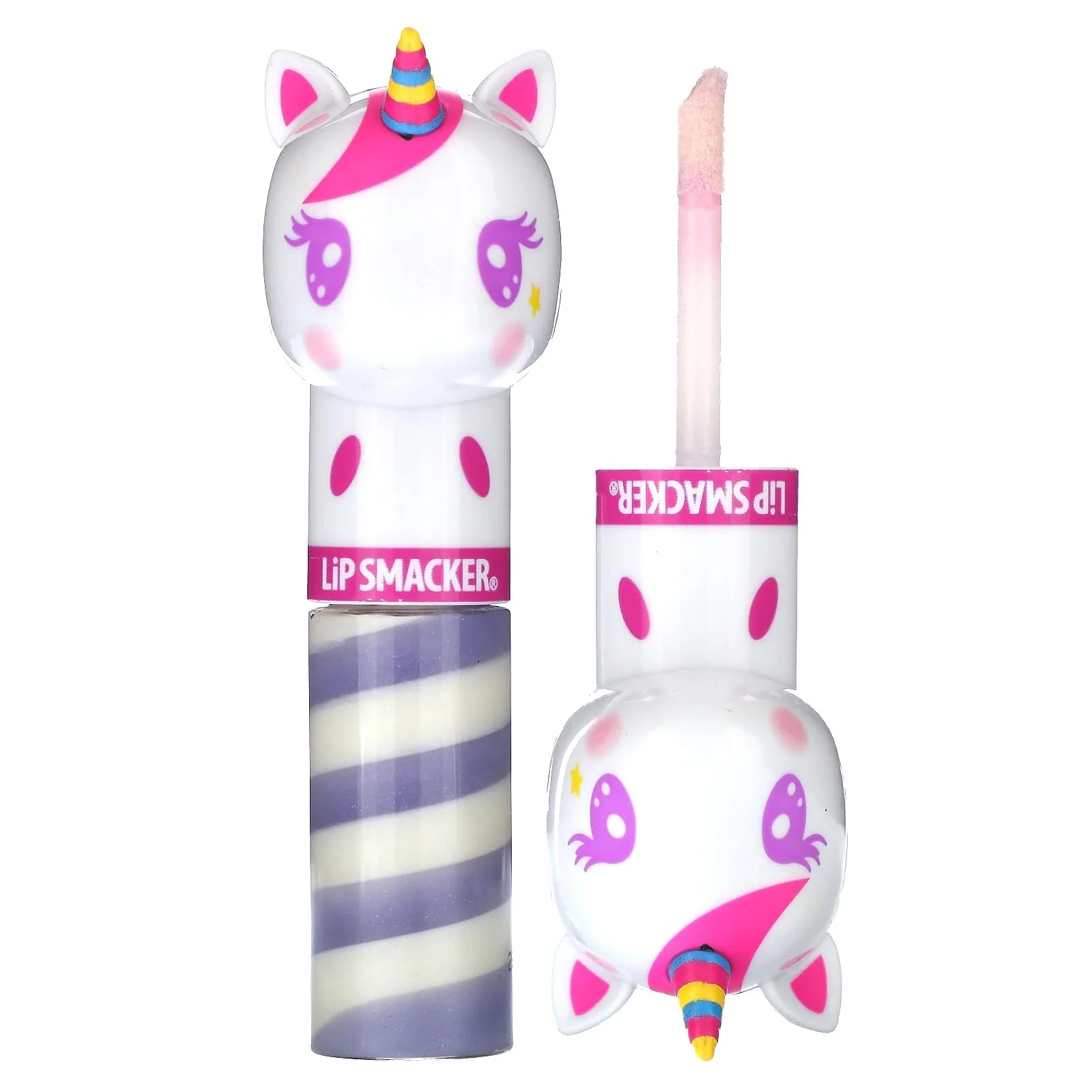 High-Quality Lip Smacker Lippy Pals Swirls Unicorn Flavored Moisturizing Smoothing Soft Shine Lip Balm Hydrating Protecting Fun Tasty Glossy Finish Practical