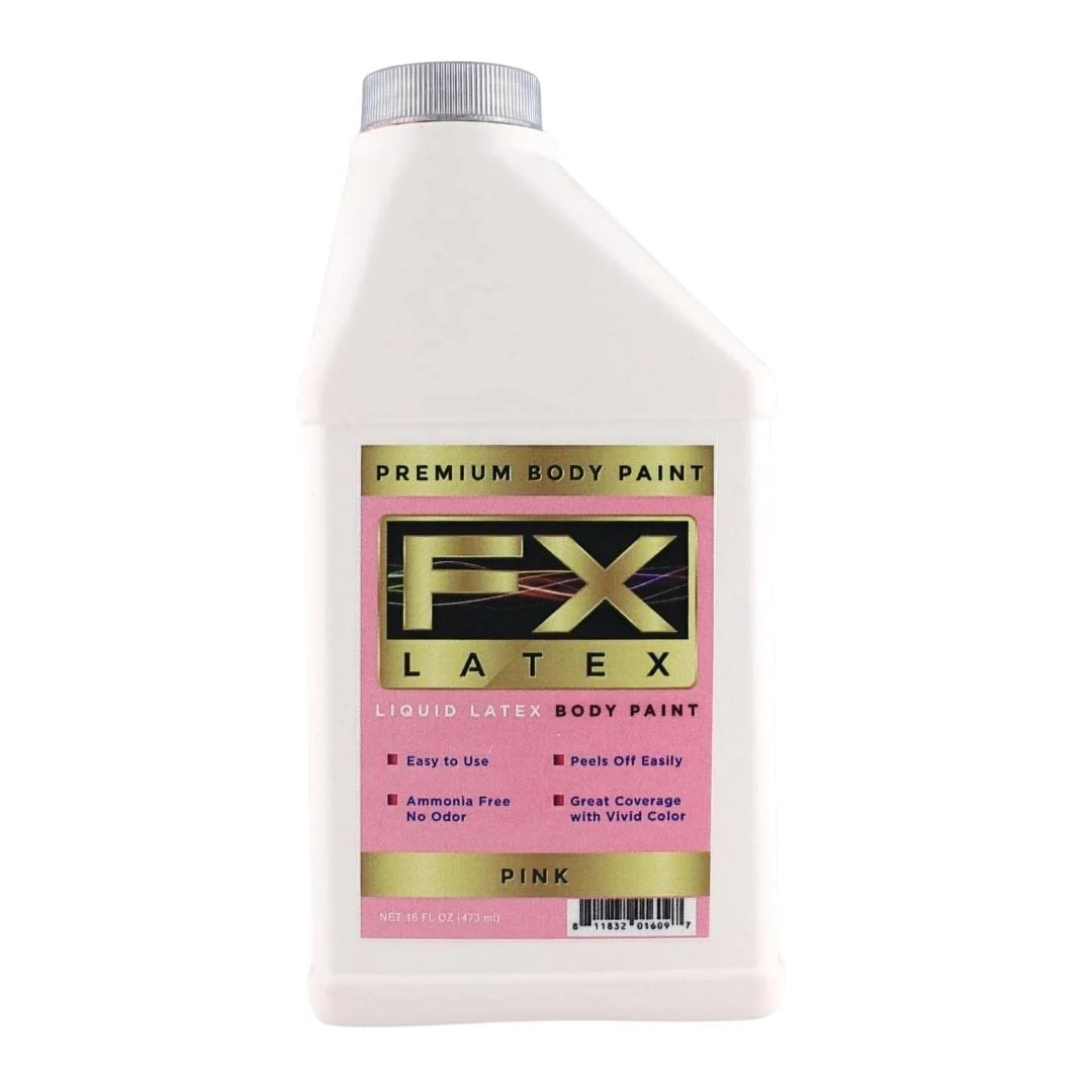 Consistent Liquid Latex Fashions- Ammonia Natural Face paint for Kids and Adults I for Artwork Parties School Plays Cosplays and Concerts Pink- 16 Healthy