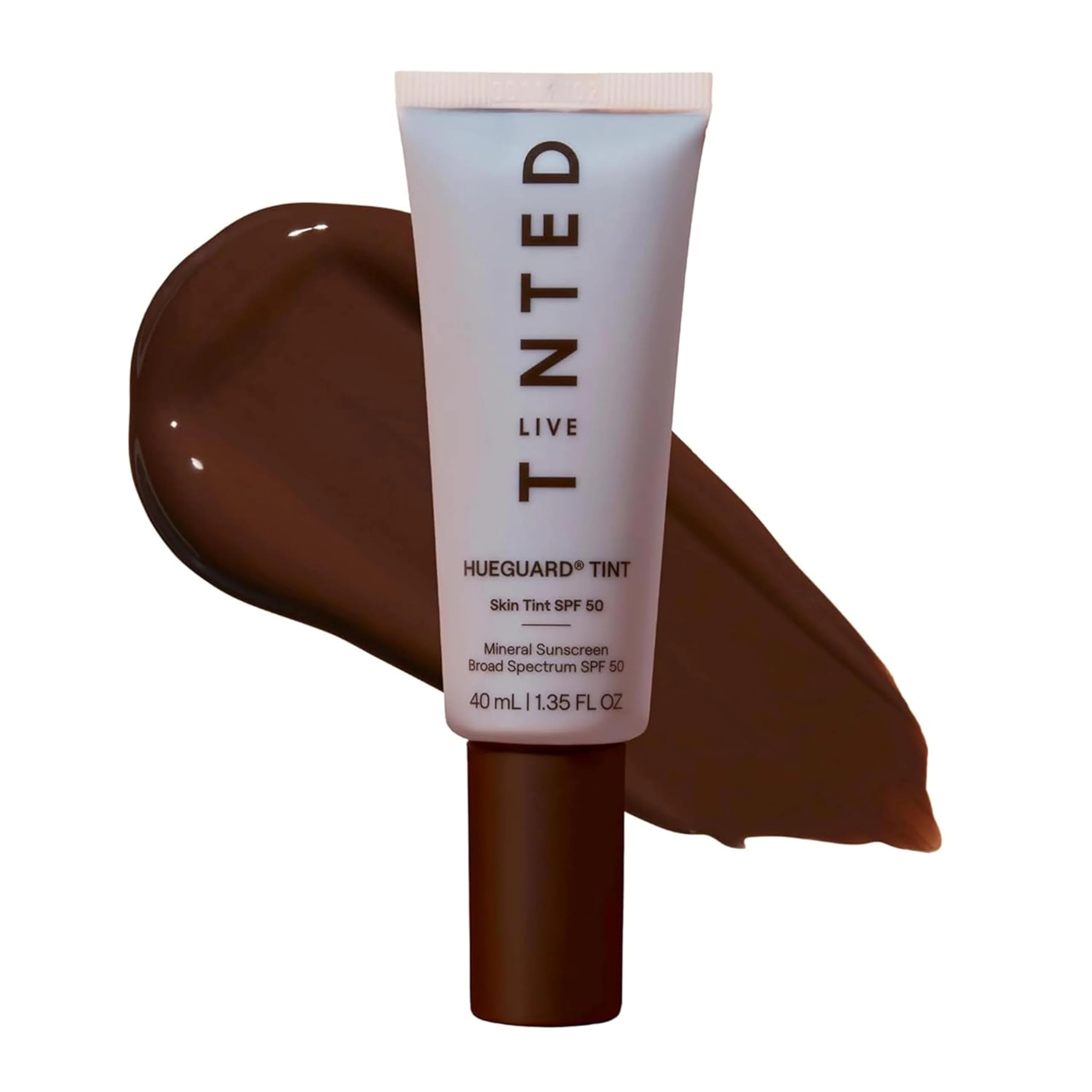 Official Live Tinted Hueguard Tinted Sunscreen SPF 50 - Mineral Sunscreen for Face Skin Tint with Buildable Coverage Dewy Glow Finish Hydrating Vegan Elegant