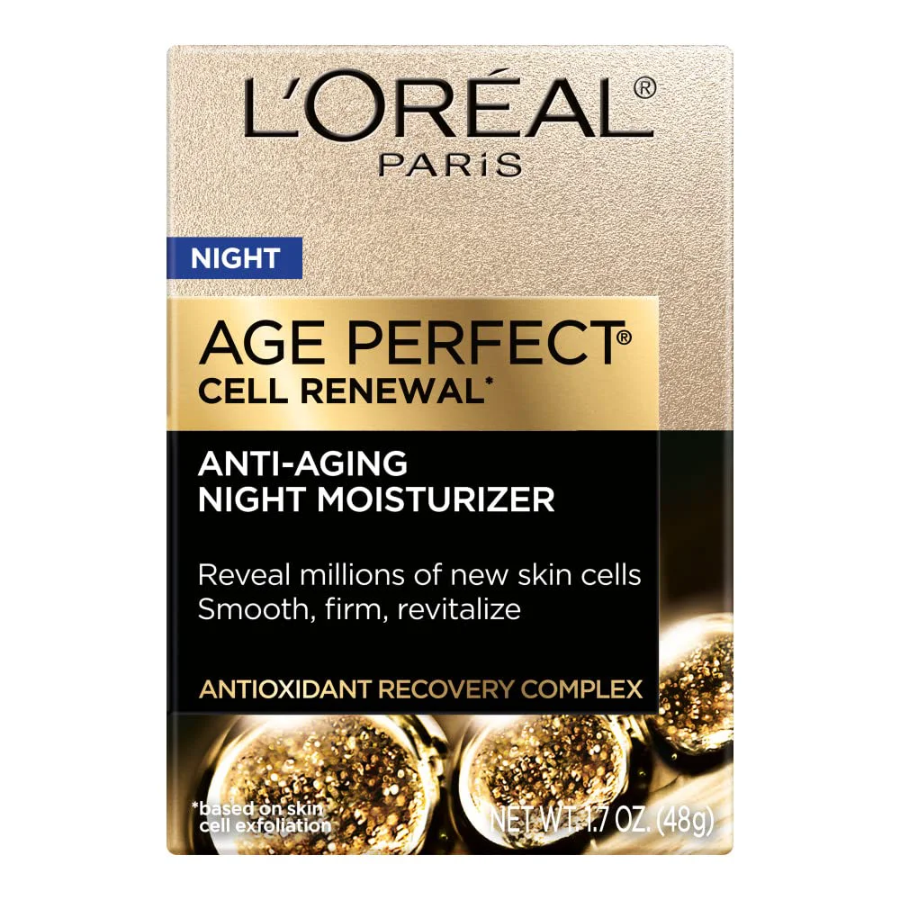 Authentic L'O Paris Age Night Moisturizer 1.7 Fl Oz Unique