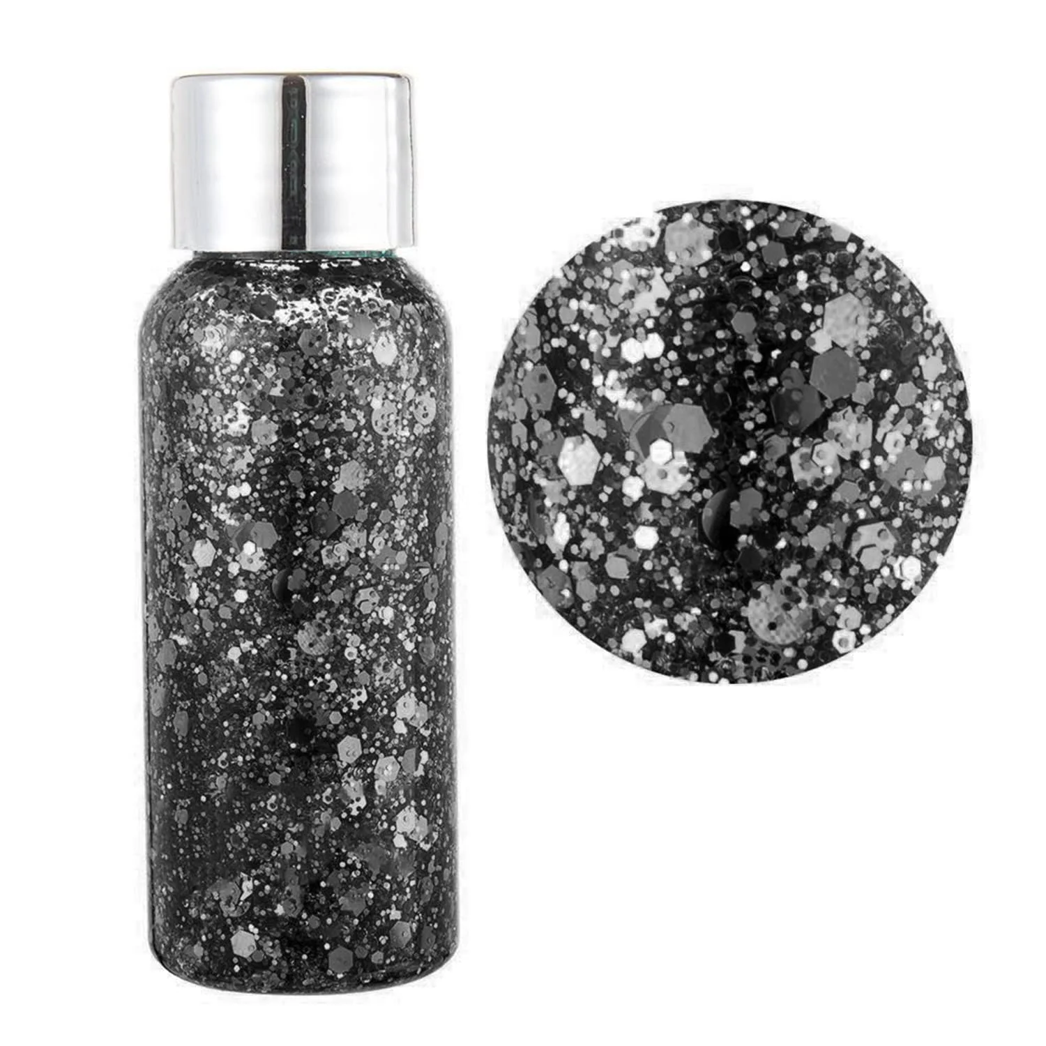 Stylish MAEPEOR Chunky Face Body Glitter Gel 19 Colors Mermaid Sequins Holographic Body Glitter Gel Long-Lasting Festival Makeup Glitter Paint for Face Body Dependable