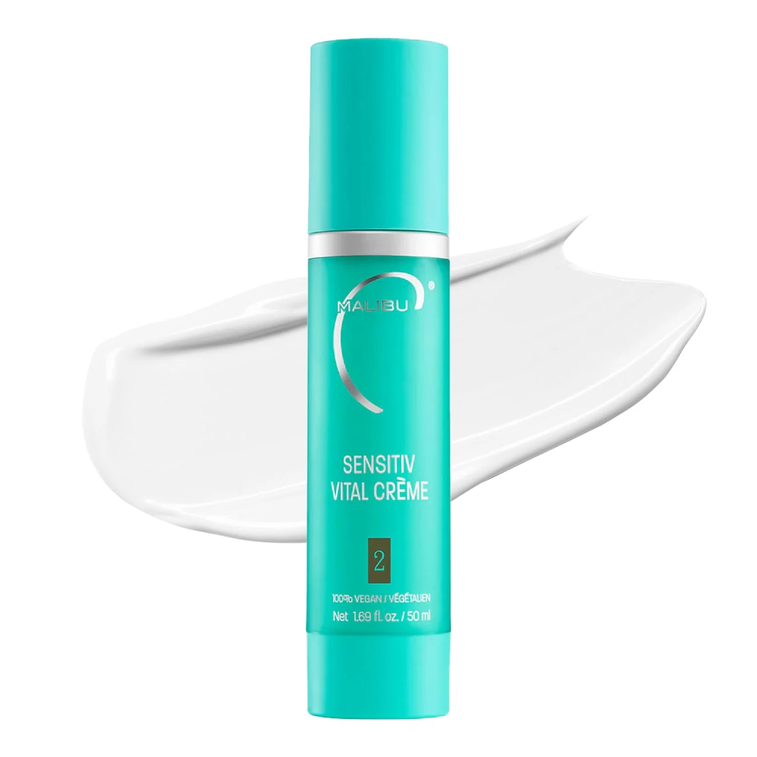 Relaxed Malibu C Sensitiv Vital Crème Face Moisturizer - Non-Comedogenic Moisturizer for Combination Skin - Lightweight Formula Enriched with Pro Vitamin B5