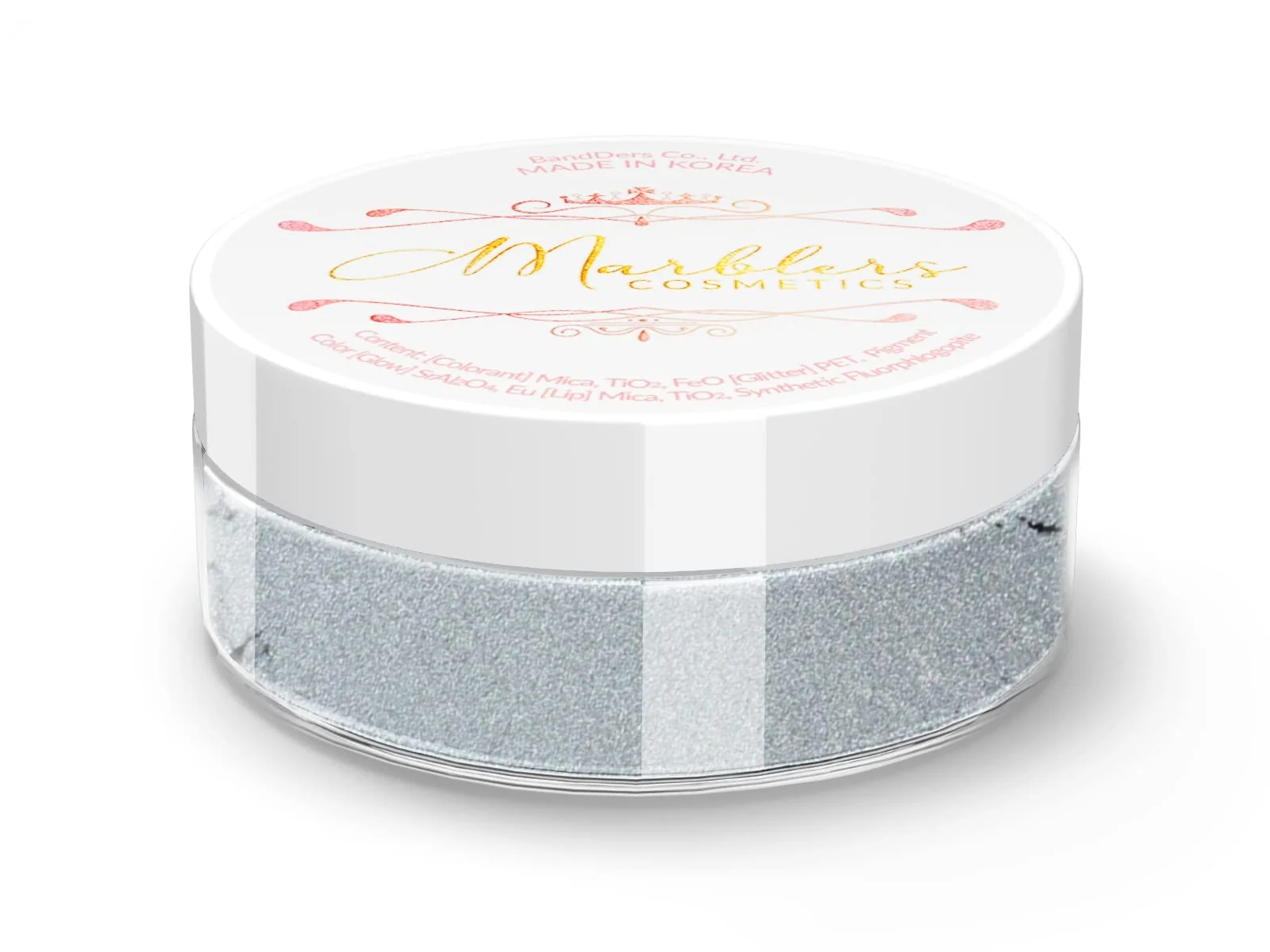First-Class MARBLERS Fine Natural Mica Powder Blue Gray 0.11oz 3g Highly Pigmented Non-Toxic Vegan Cruelty- Eyeshadow Body Butter Nail Polish Flexible