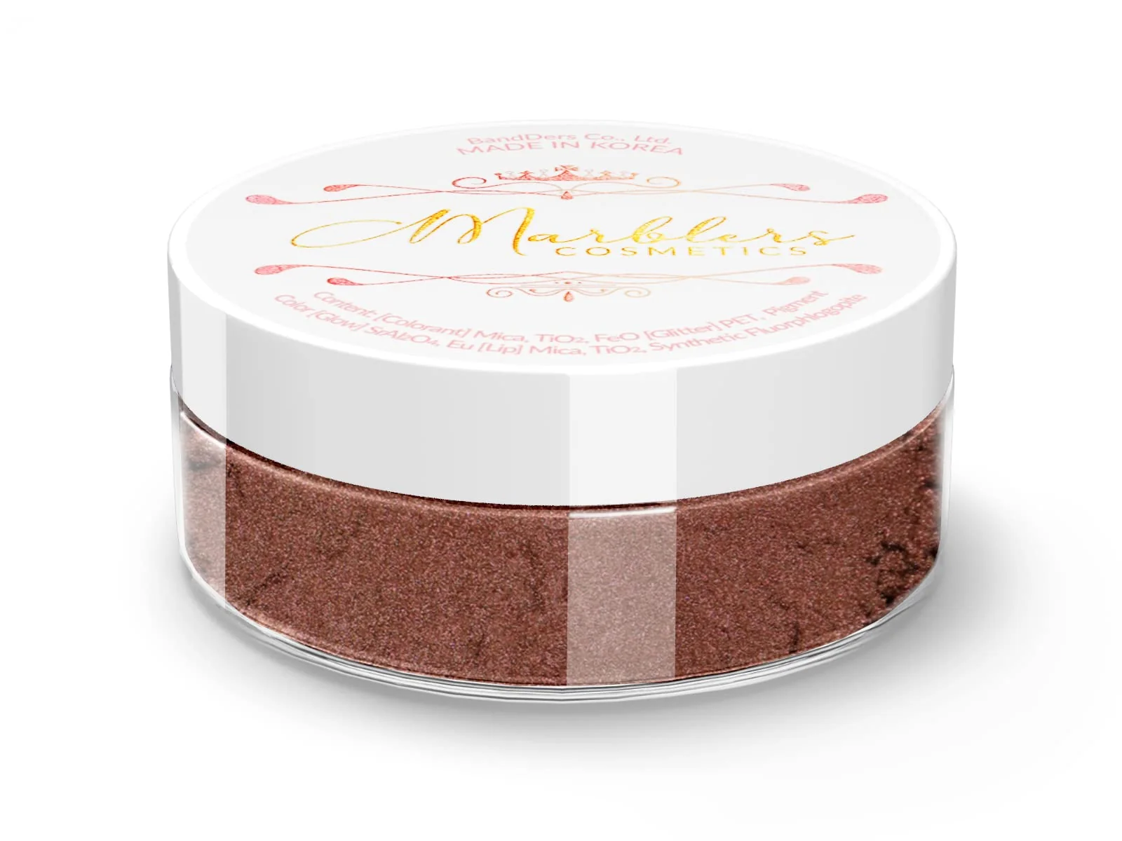 Superior MARBLERS Fine Natural Mica Powder Mahogany 0.11oz 3g Highly Pigmented Non-Toxic Vegan Cruelty- Eyeshadow Body Butter Nail Polish Solid