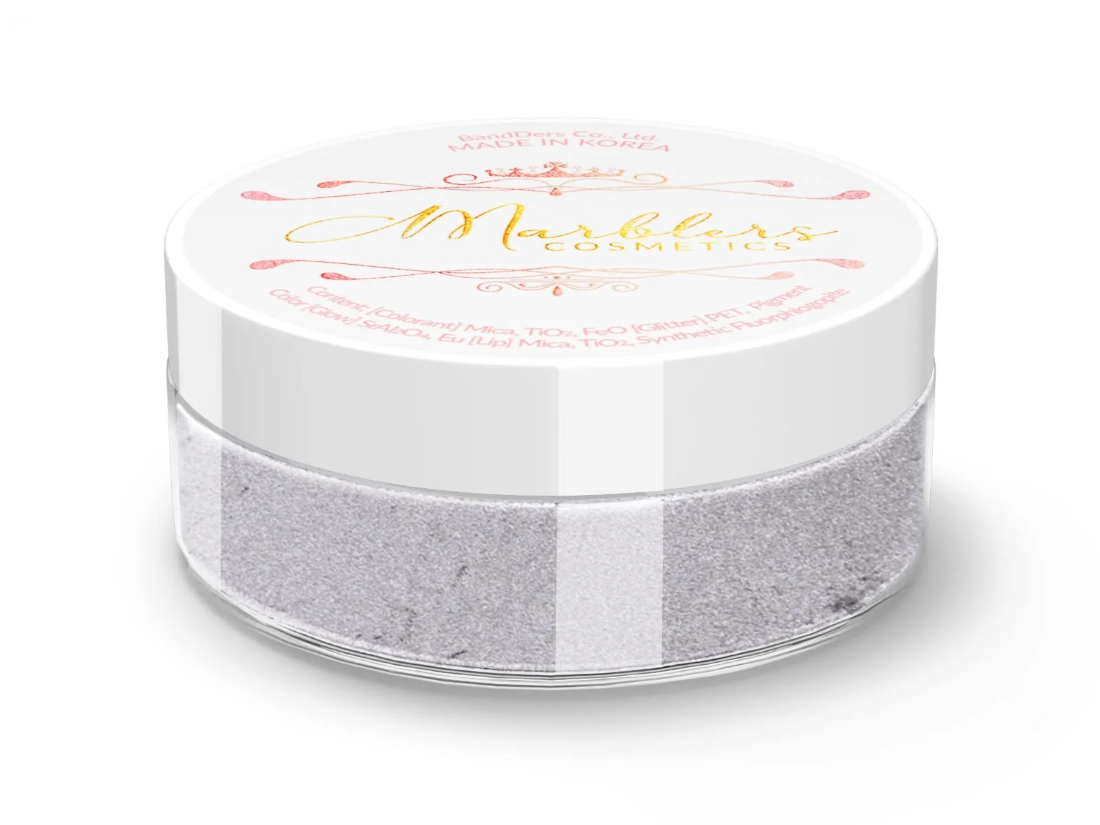 Recyclable MARBLERS Fine Natural Mica Powder Lavender Gray 0.11oz 3g Highly Pigmented Non-Toxic Vegan Cruelty- Eyeshadow Body Butter Nail Luxury