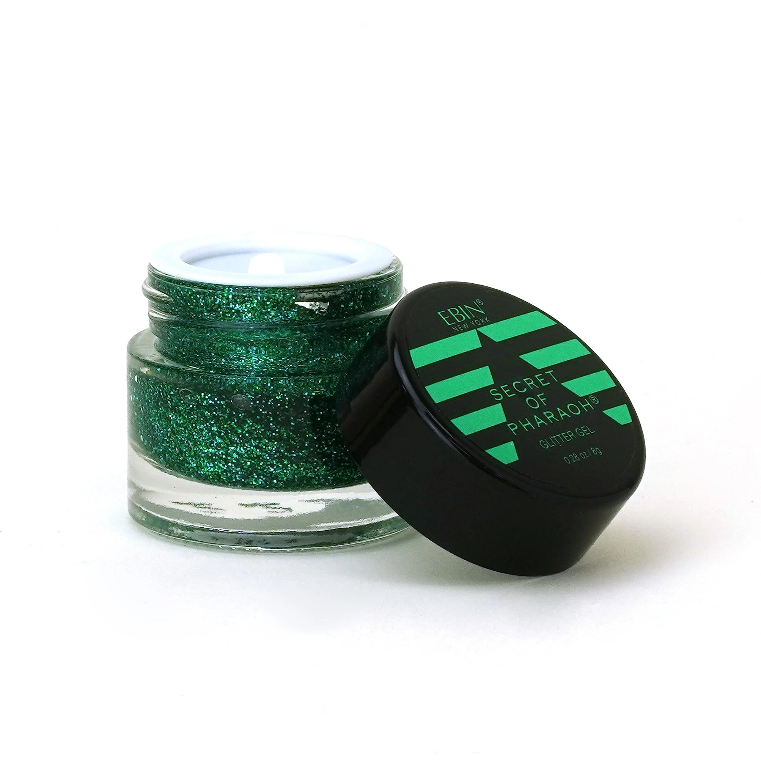 Crafted Dazzle and Delight Secret of Pharaoh Glitter Gel for Hair Body and Face - Lucky Clover 6 Vibrant Colors Long Lasting Sparkles I for Parties Lightweight