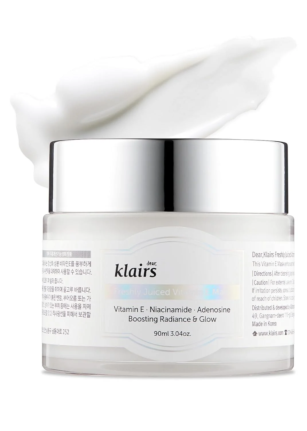 Innovative DearKlairs Freshly Juiced Vitamin E Mask - Korean Sleeping Mask with Niacinamide Vitamin E for Hydrated Glowing Skin Nourishing Overnight Care Original