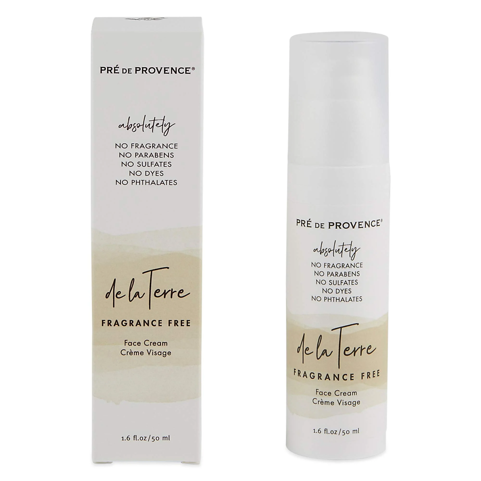 Specialty De La Terre All Natural Sensitive Skin Collection Fragrance Moisturizing Hydrating Face Cream 50 ML Traditional