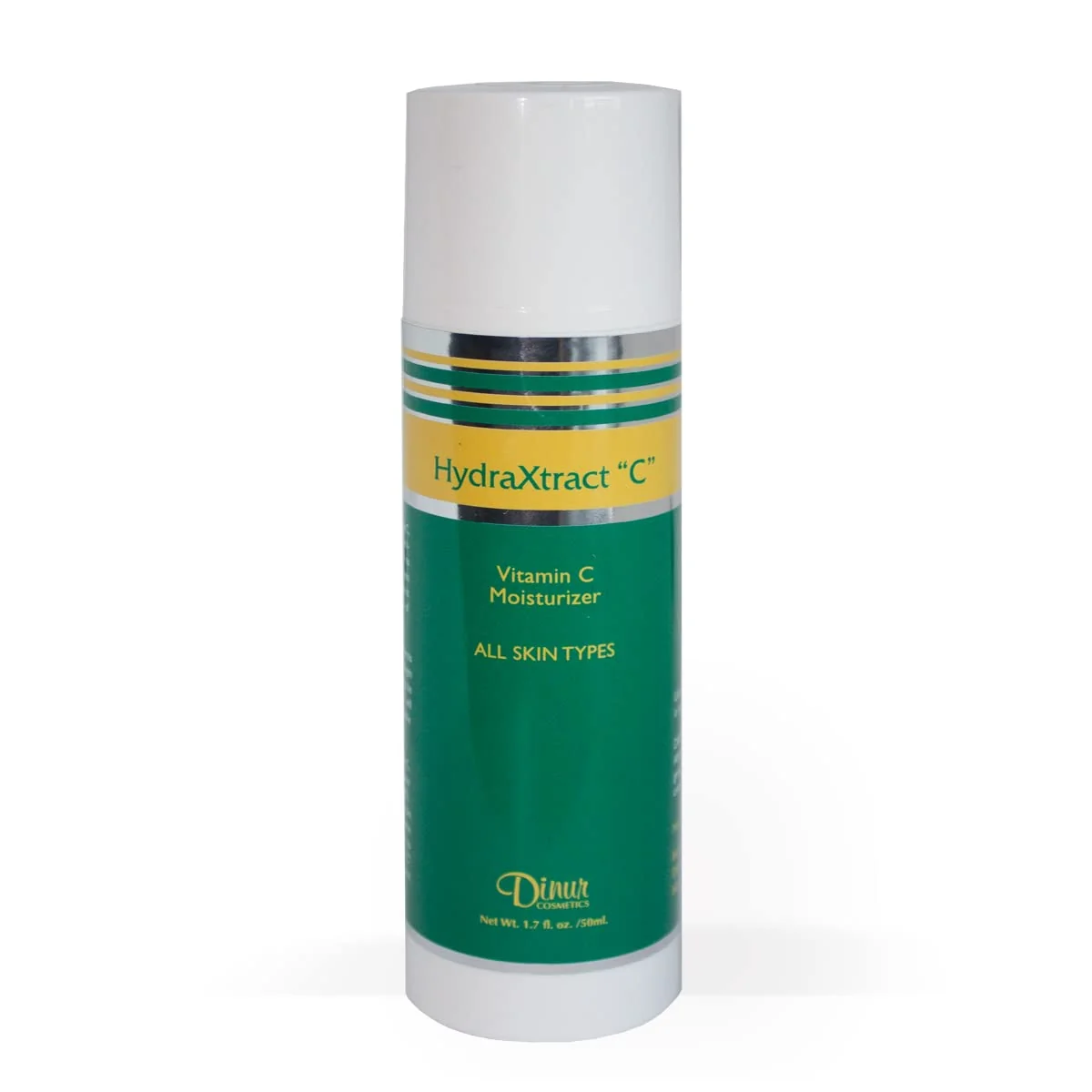Eco-Friendly Dinur Cosmetics HydraXtract Vitamin C Moisturizer Decreases Aging Pump Up the Skin Improves Skin Smoothness Firmness 1.7 oz. 50 ml Breathable