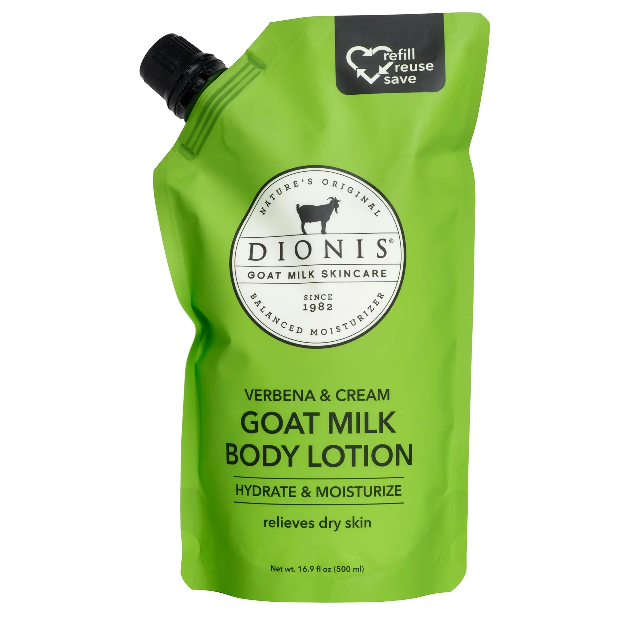 Pure Dionis Goat Milk Lemon Verbena Cream Body Lotion Refill Pouch 16.9 oz Pack of 1 Next-Generation