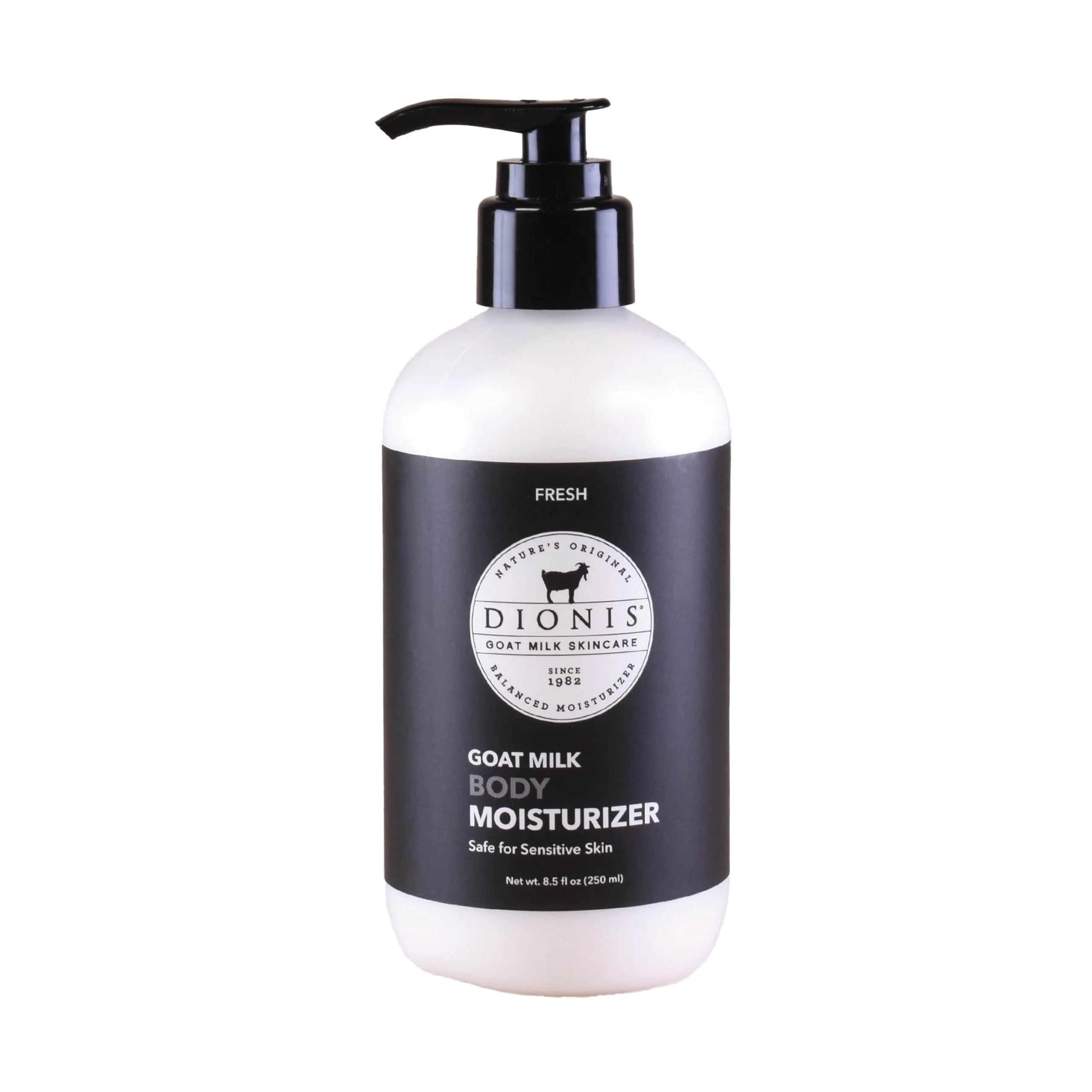 Certified Dionis Goat Milk Lotion - Moisturizing Body Lotion for Dry Skin Sensitive Skin Safe Lightweight Non-Greasy Formula Lotion Pump - Fresh 8.5 oz Original Design