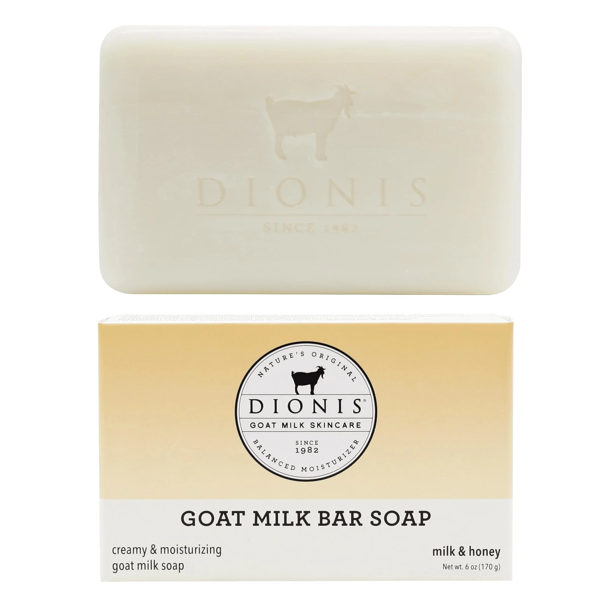 Efficient Dionis Goat Milk Skincare 6oz Milk Honey Scented Hand Body Bar Soap - Moisturize Restore for All Skin Types Non Greasy No Residue - Cruelty Exceptional
