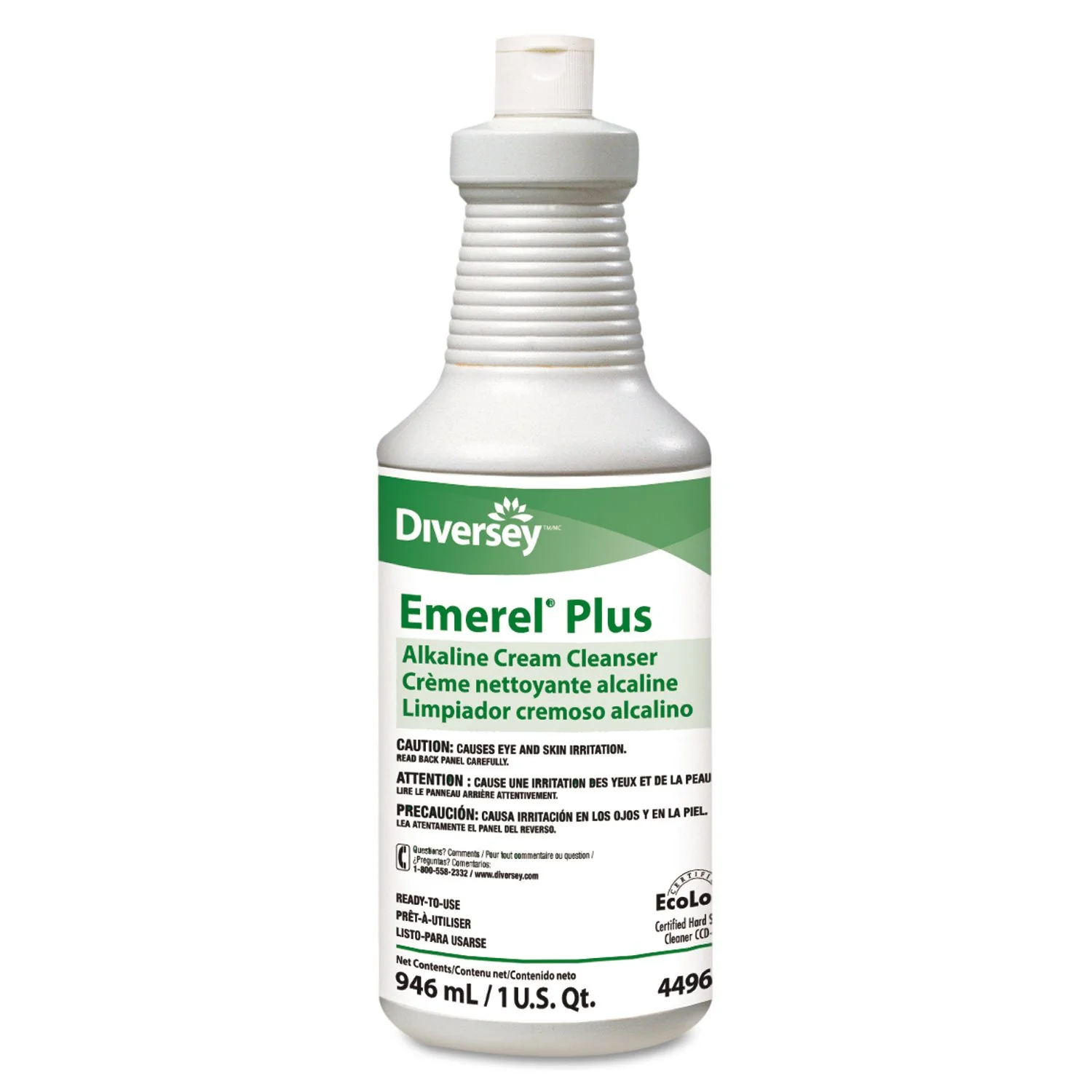 Healthy Diversey 94496138 Emerel Plus Cream Cleanser Odorless 32 oz Squeeze Bottle 12 Carton World-Class