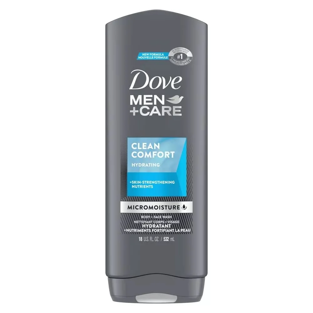 Minimalist Dove Men Care Body and Face Wash Clean Comfort 18 oz Proven