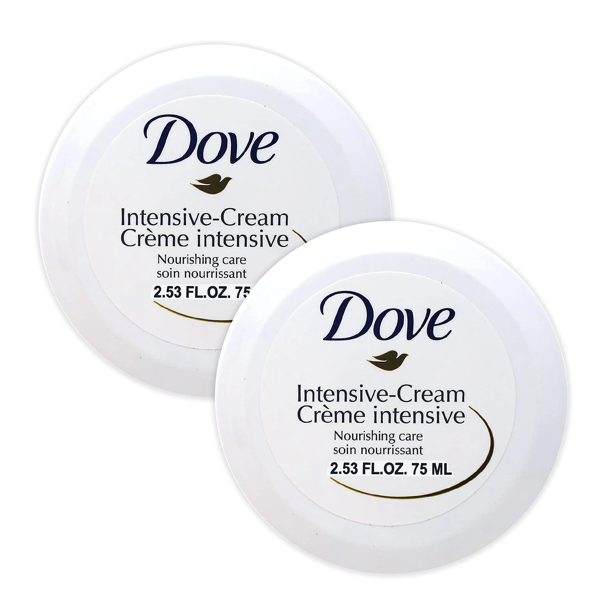 Refined Dove Nourishing Body Care Face Hand and Body Rich Nourishment Cream for Extra Dry Skin with 48 Hour Moisturization 2.53 FL OZ Pack of 2 Sophisticated