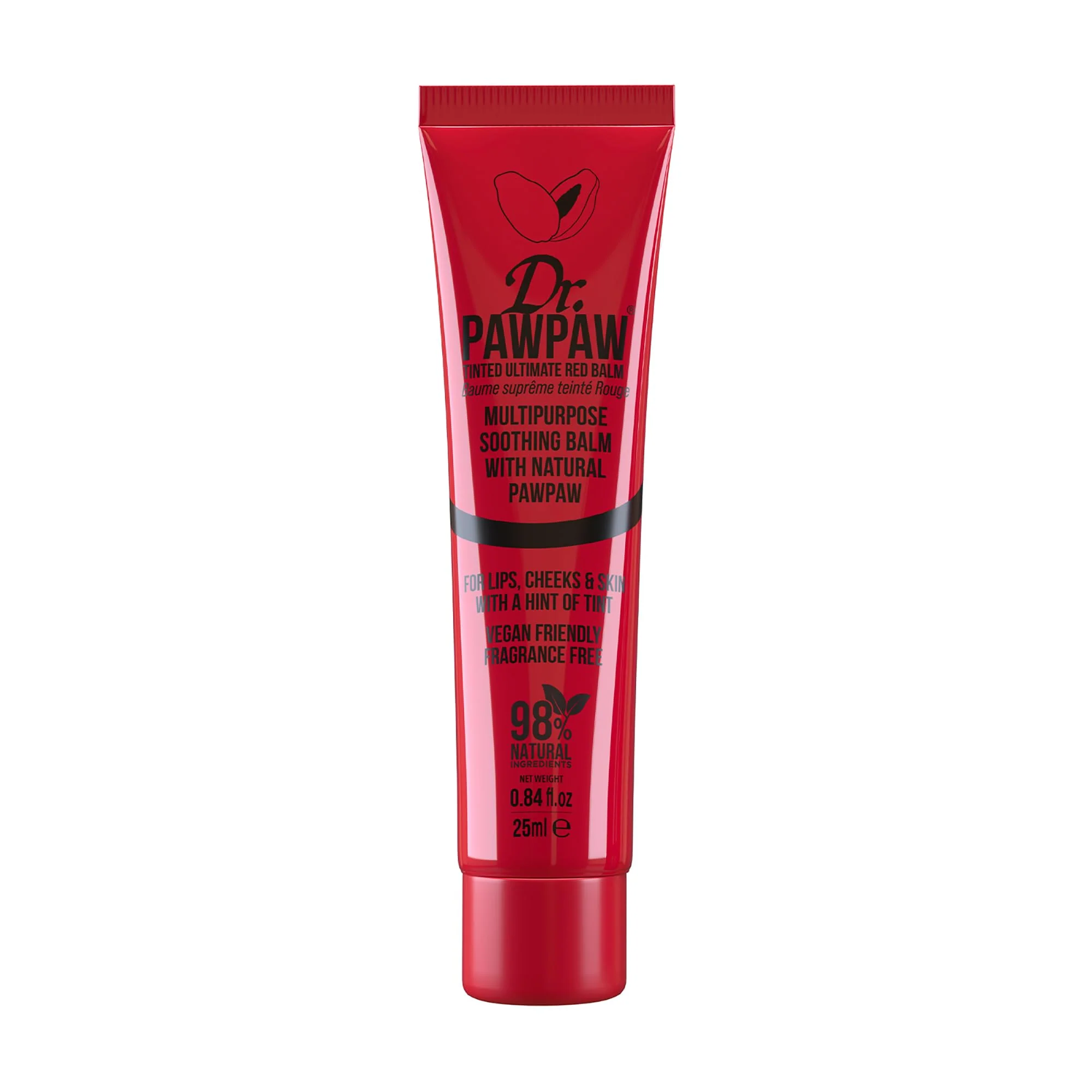 Comfortable Dr. PawPaw Multipurpose Soothing Tinted Balm - Lip Balm for Lips Cheeks Eyes - Tinted Lip Balm - Lip Moisturizer with Pawpaw - d Red - 0.84 Dependable