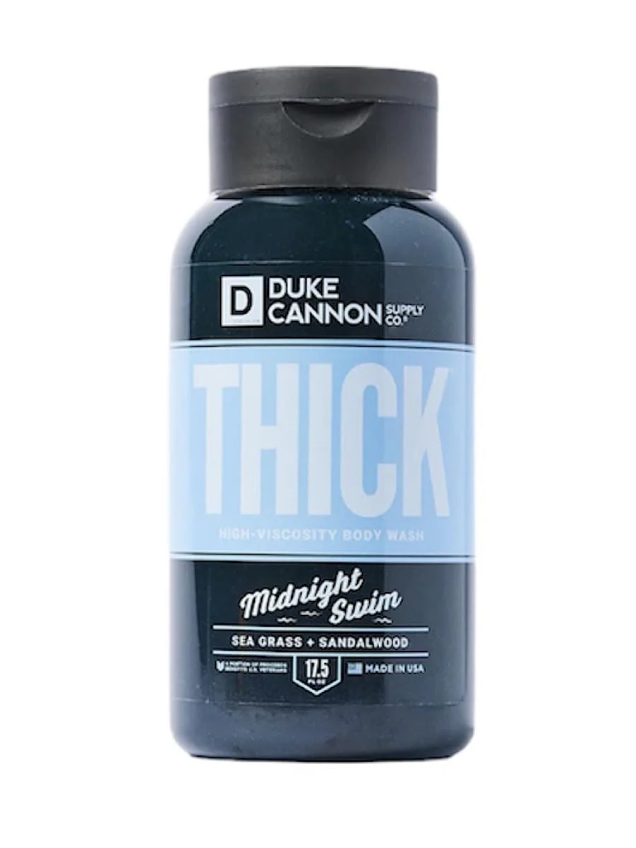 Trendy Duke Cannon Thick Body Wash - Midnight Swim Men s Body Wash for Deep Clean Fresh Scent Large 17.5 oz Bottle Sulfate- Moisturizing Formula Enhanced