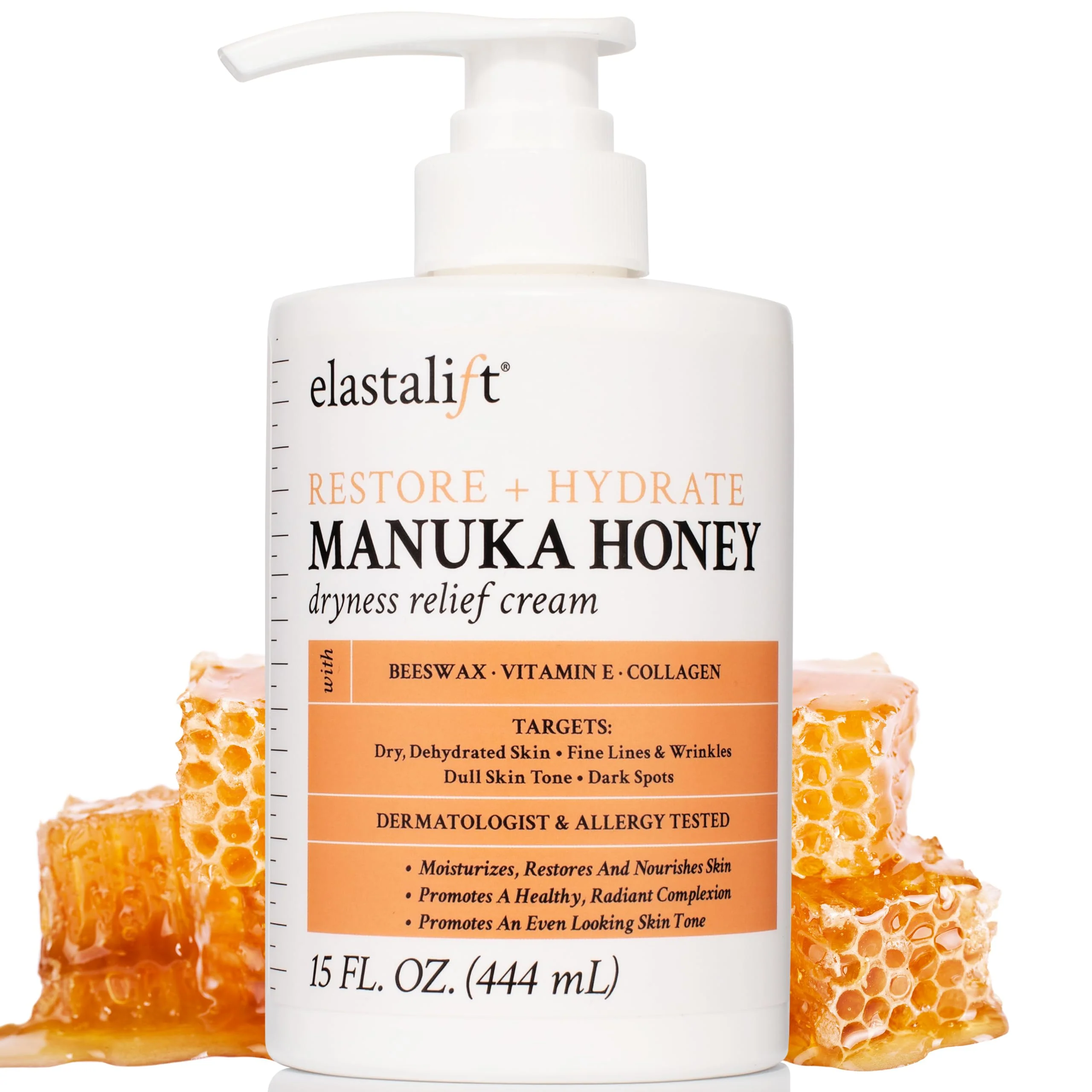 Sustainable Elastalift Manuka Honey Cream Face Moisturizer Body Butter Lotion For Dry Skin Firming Hydrating Balm Skin Care Moisturizing Lotion Reliable