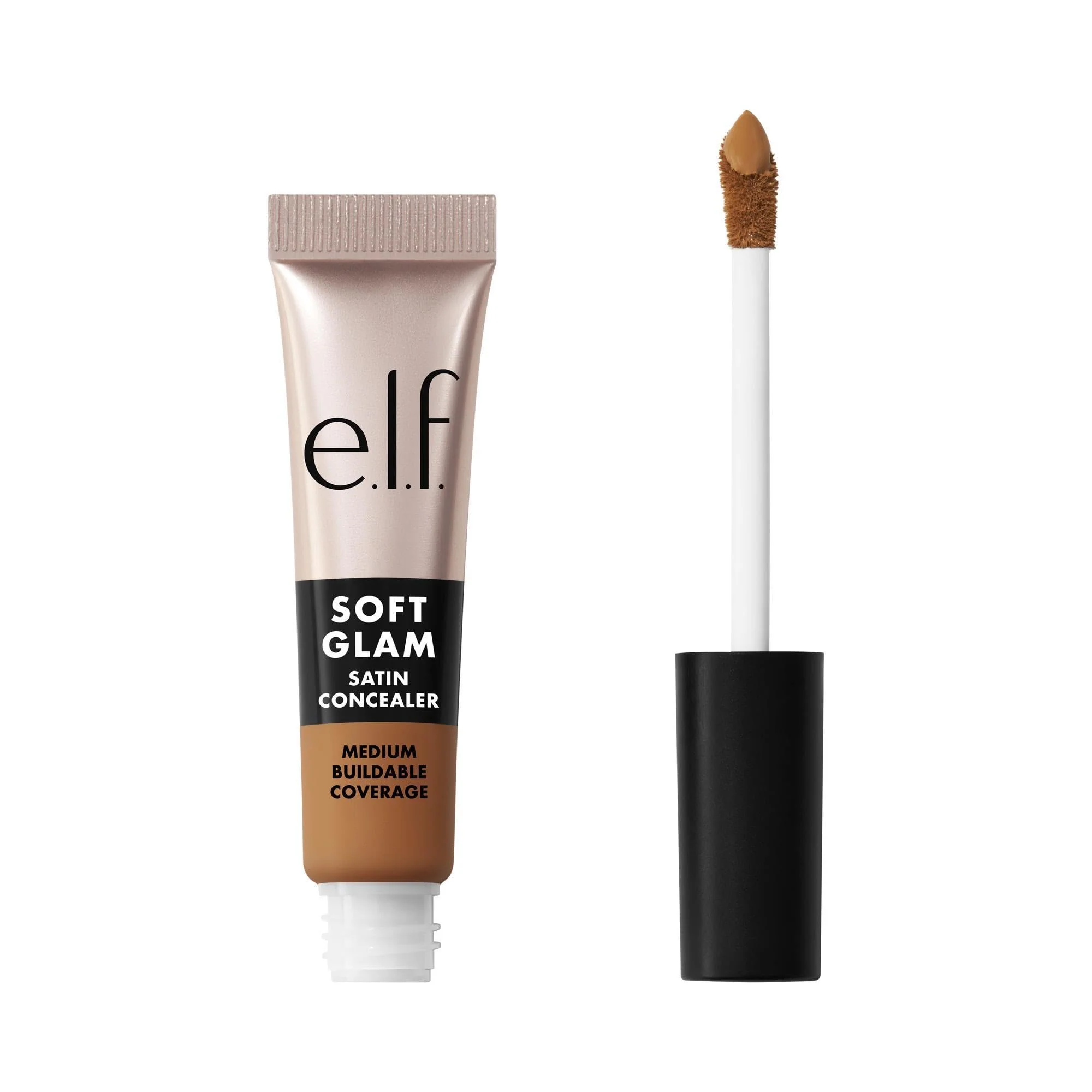 Genuine e.l.f. Soft Glam Satin Concealer Medium Coverage For Blemishes Under-Eye Crease-Resistant Long Lasting Vegan Cruelty- 41 Tan Neutral Carefully Designed